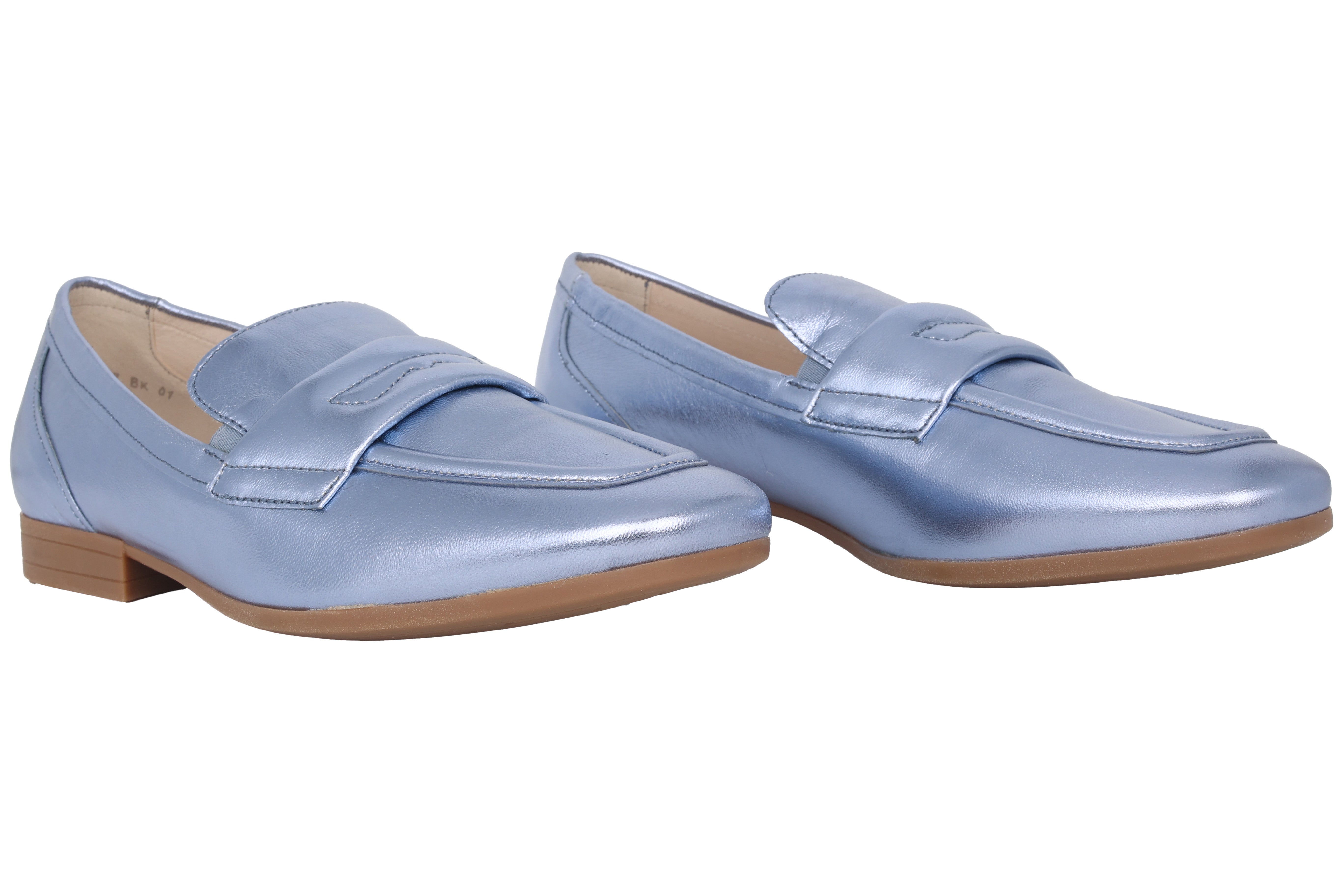 '22.424.86' women's moccasins - blue patent