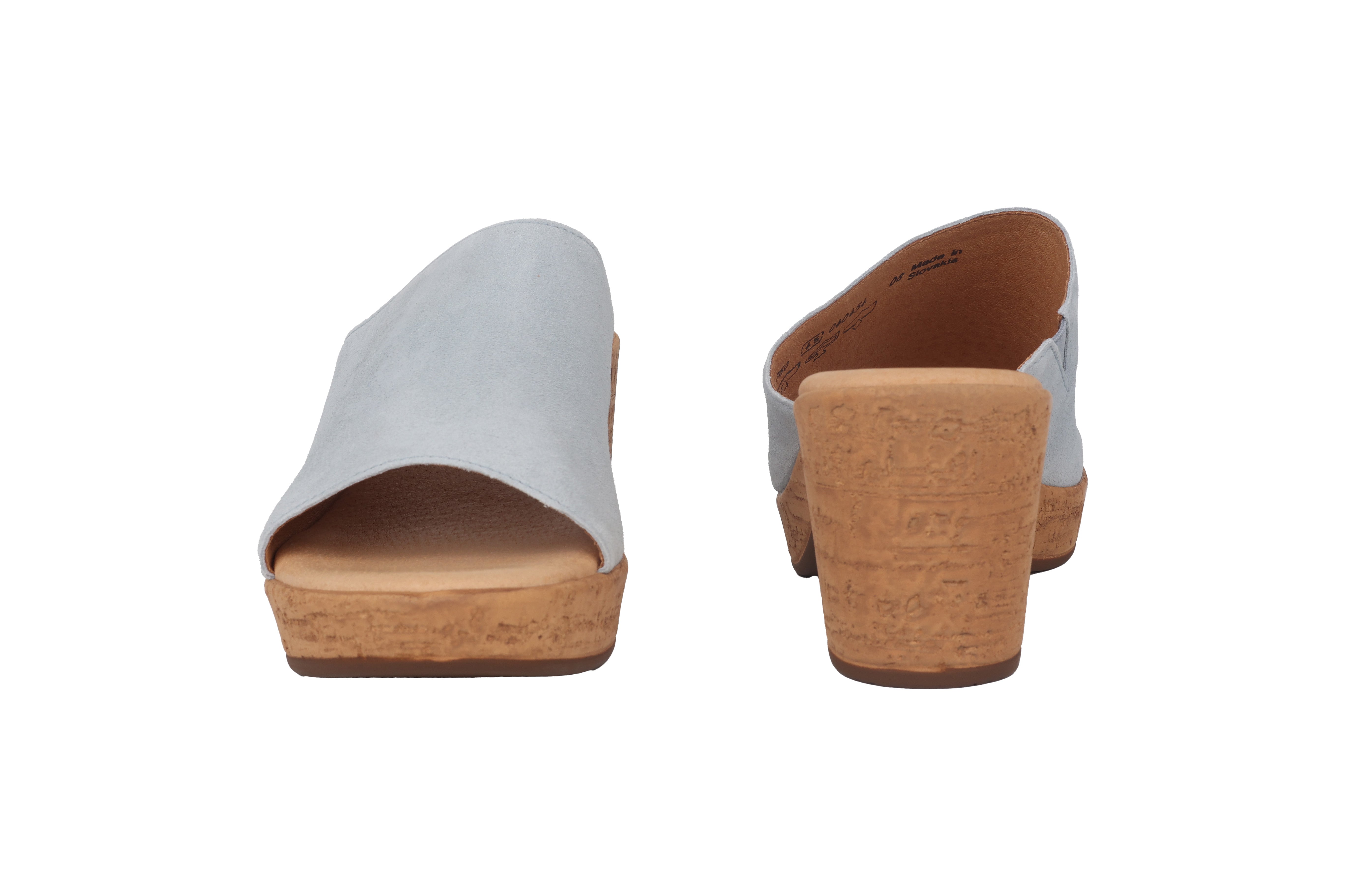 Damessandaal met hak '24.760.18' - Lichtblauw