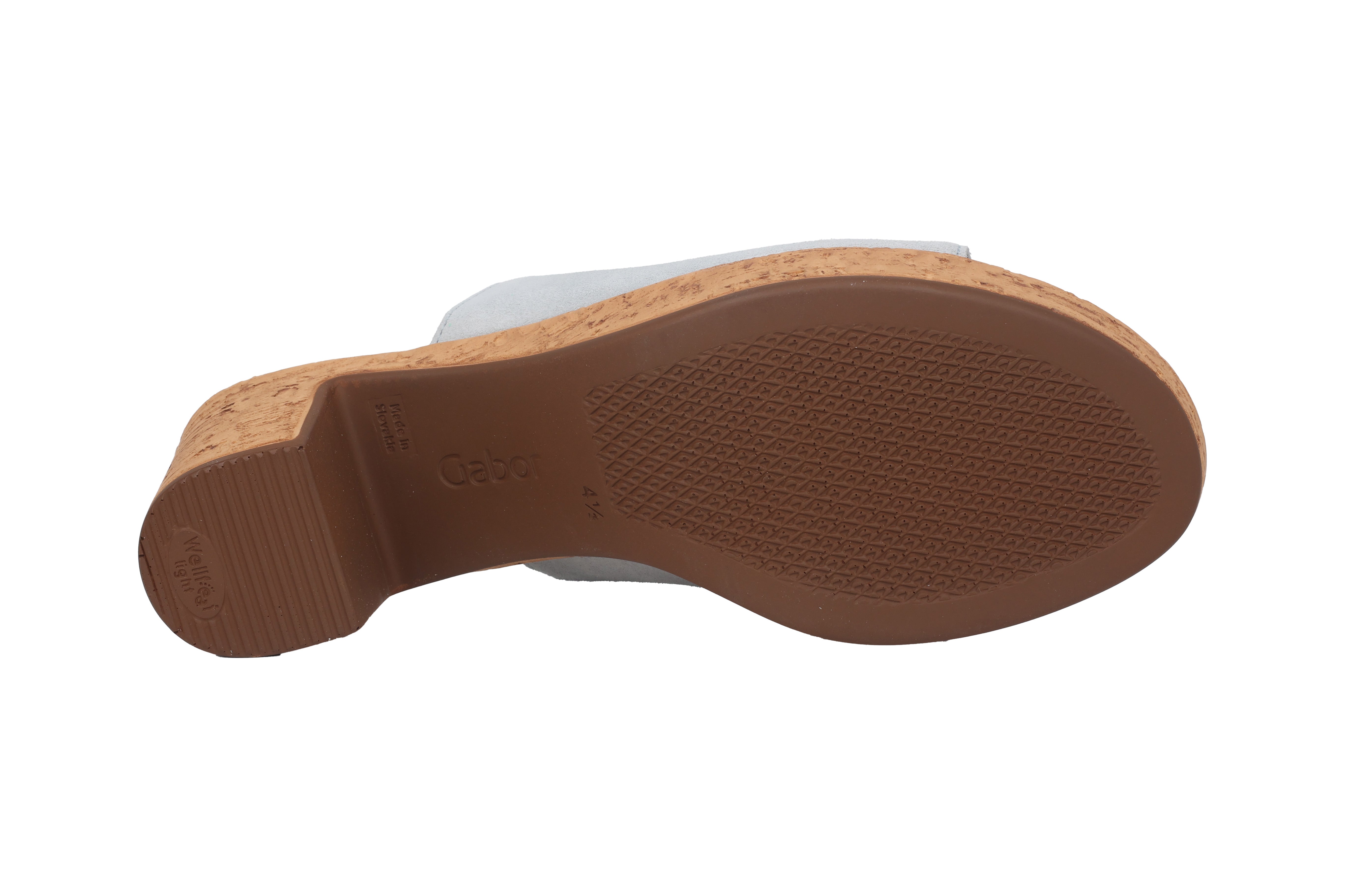 Damessandaal met hak '24.760.18' - Lichtblauw