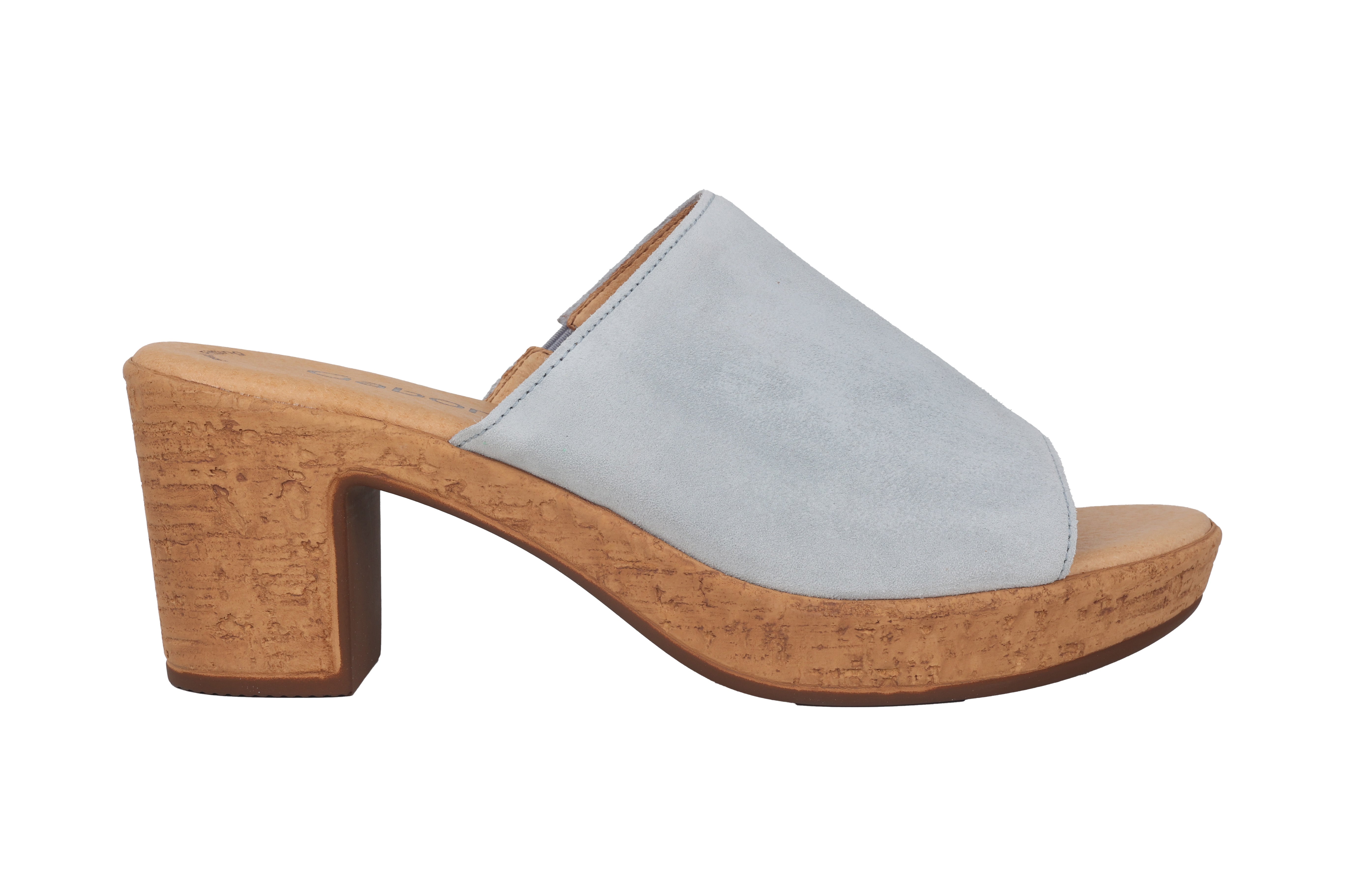 Damessandaal met hak '24.760.18' - Lichtblauw