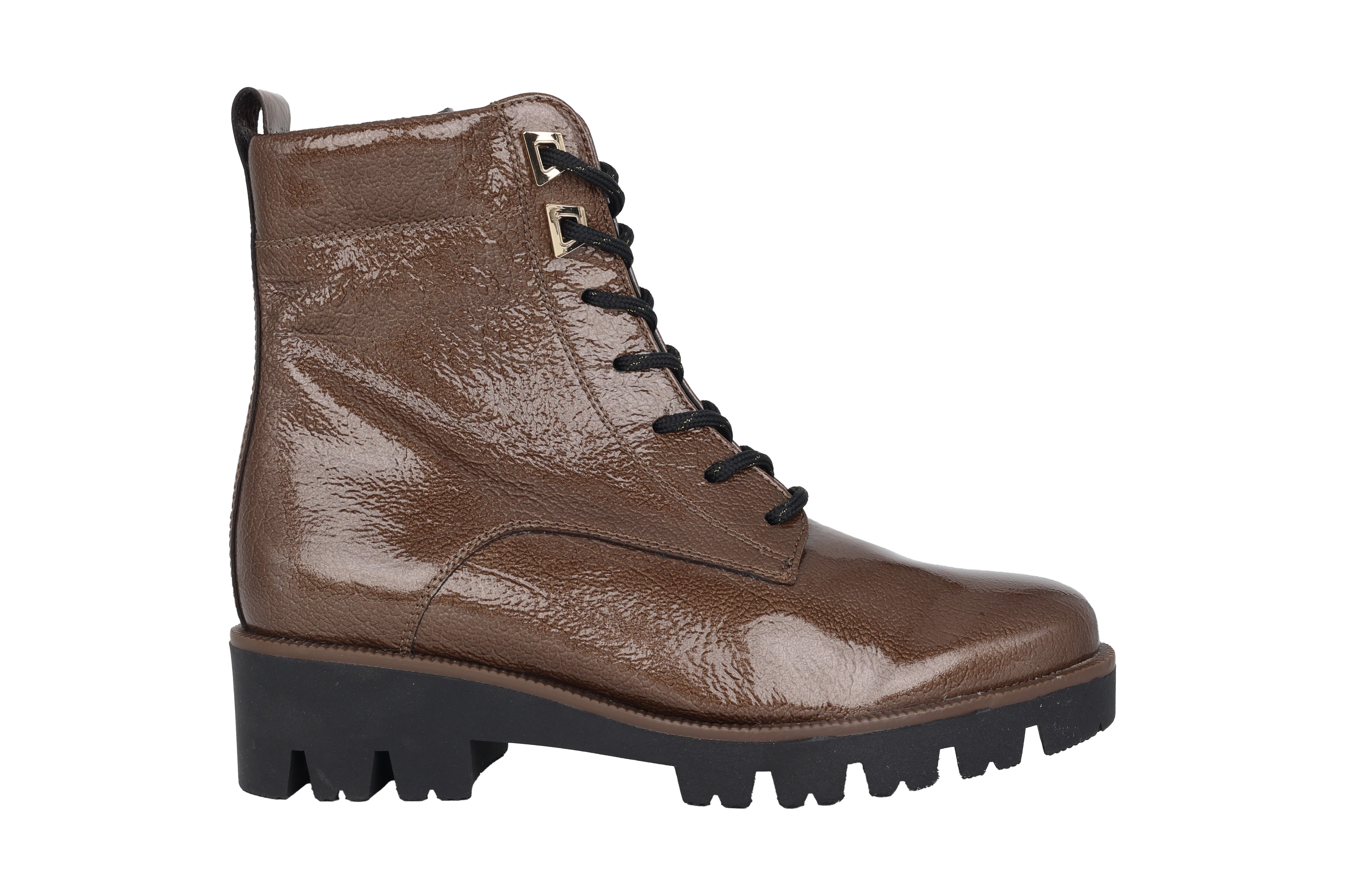 Stivaletto stringato da donna '52.055.81' - Vernice Marrone