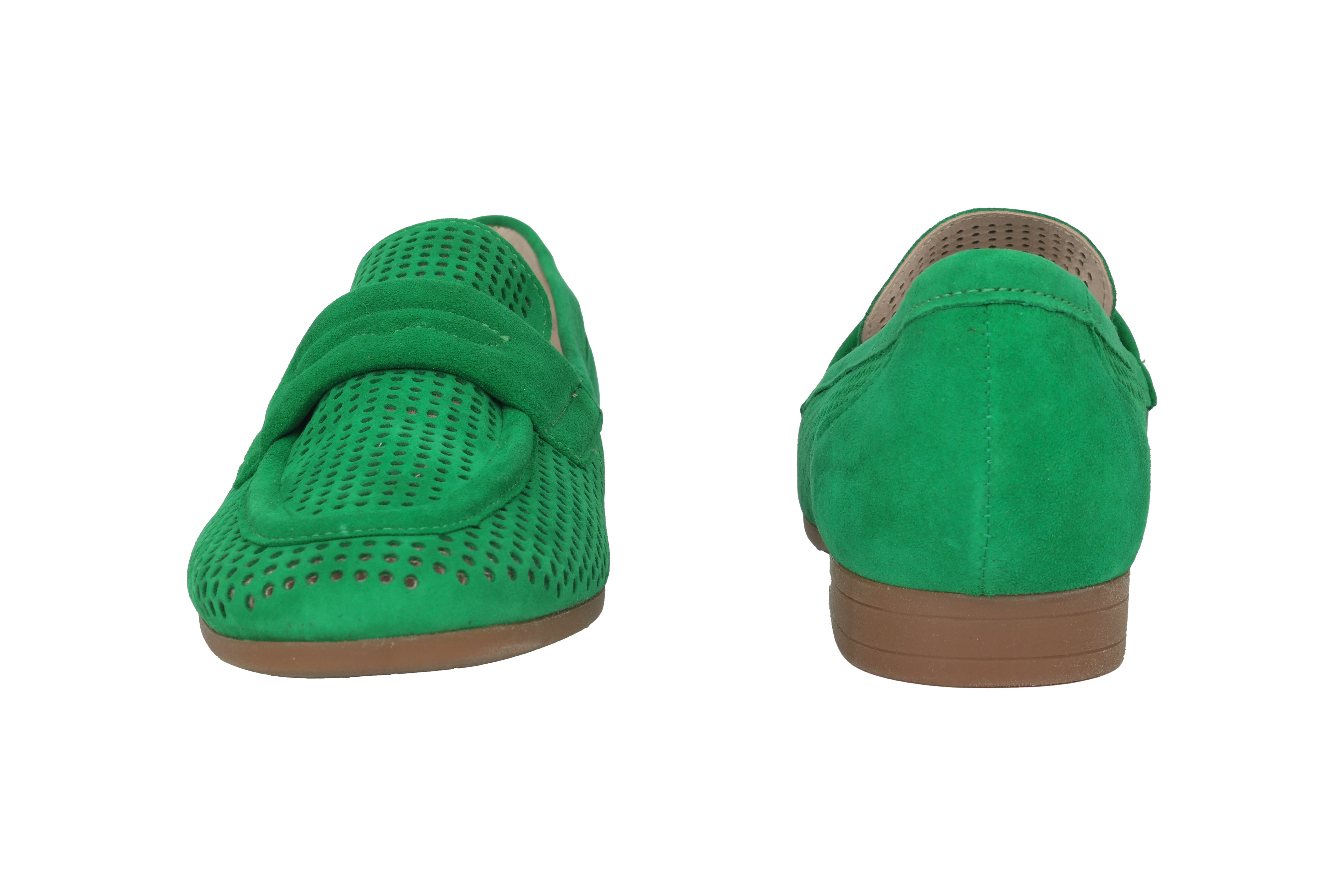 '22.424.33' women's perforated summer loafer - green