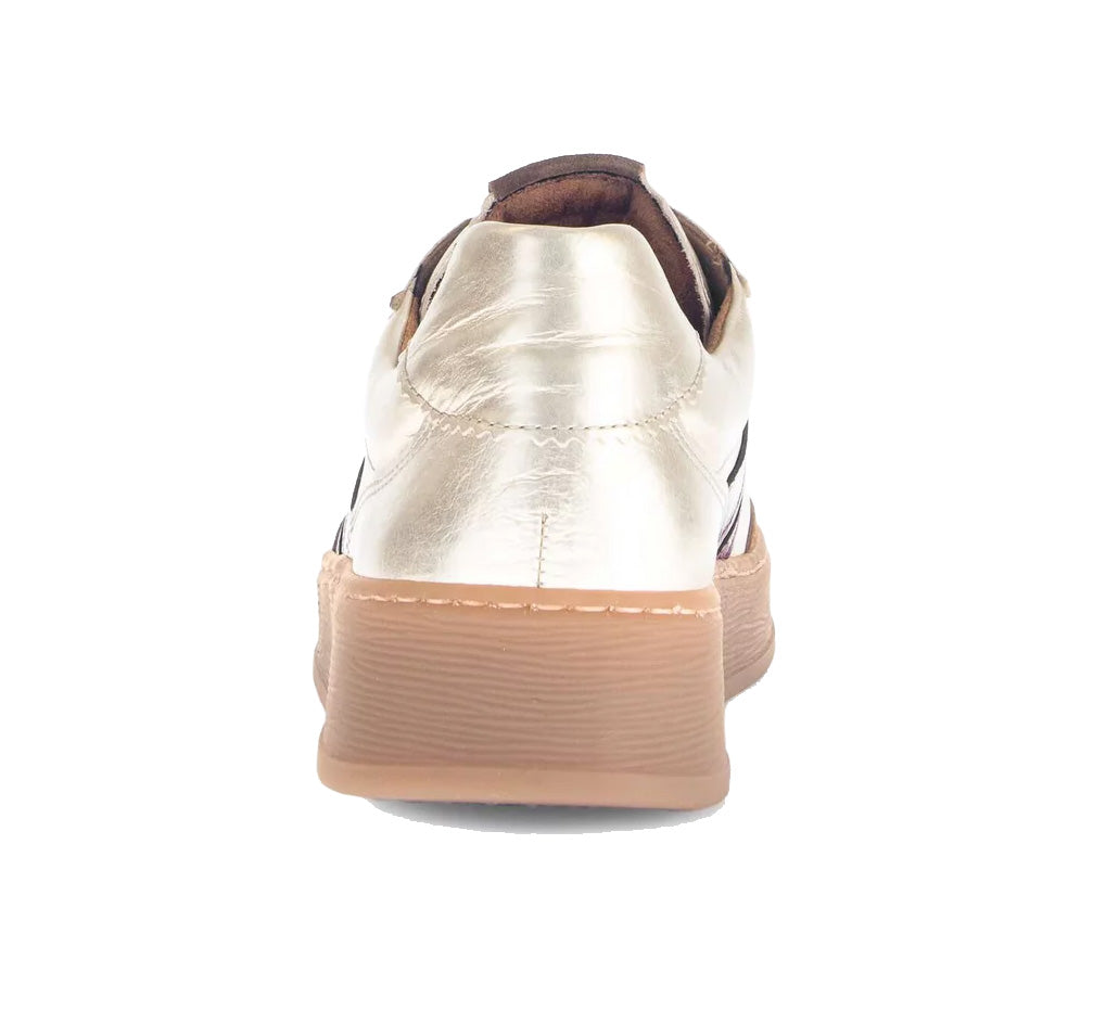 Sneaker à lacets pour femme '76.475.80' - Mélange doré rouge marron