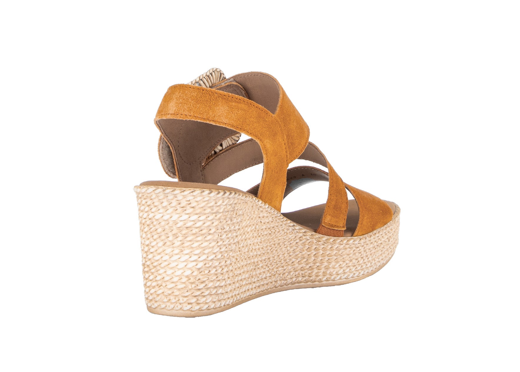 Sandale compensée pour femme '84.771.10' - orange