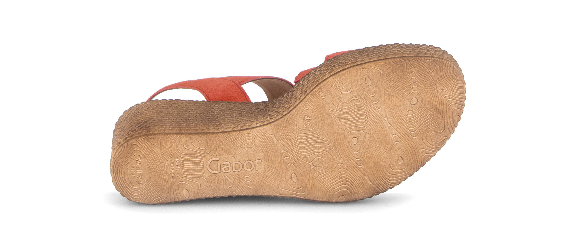 Damessandaal met sleehak '84.771.15' - rood