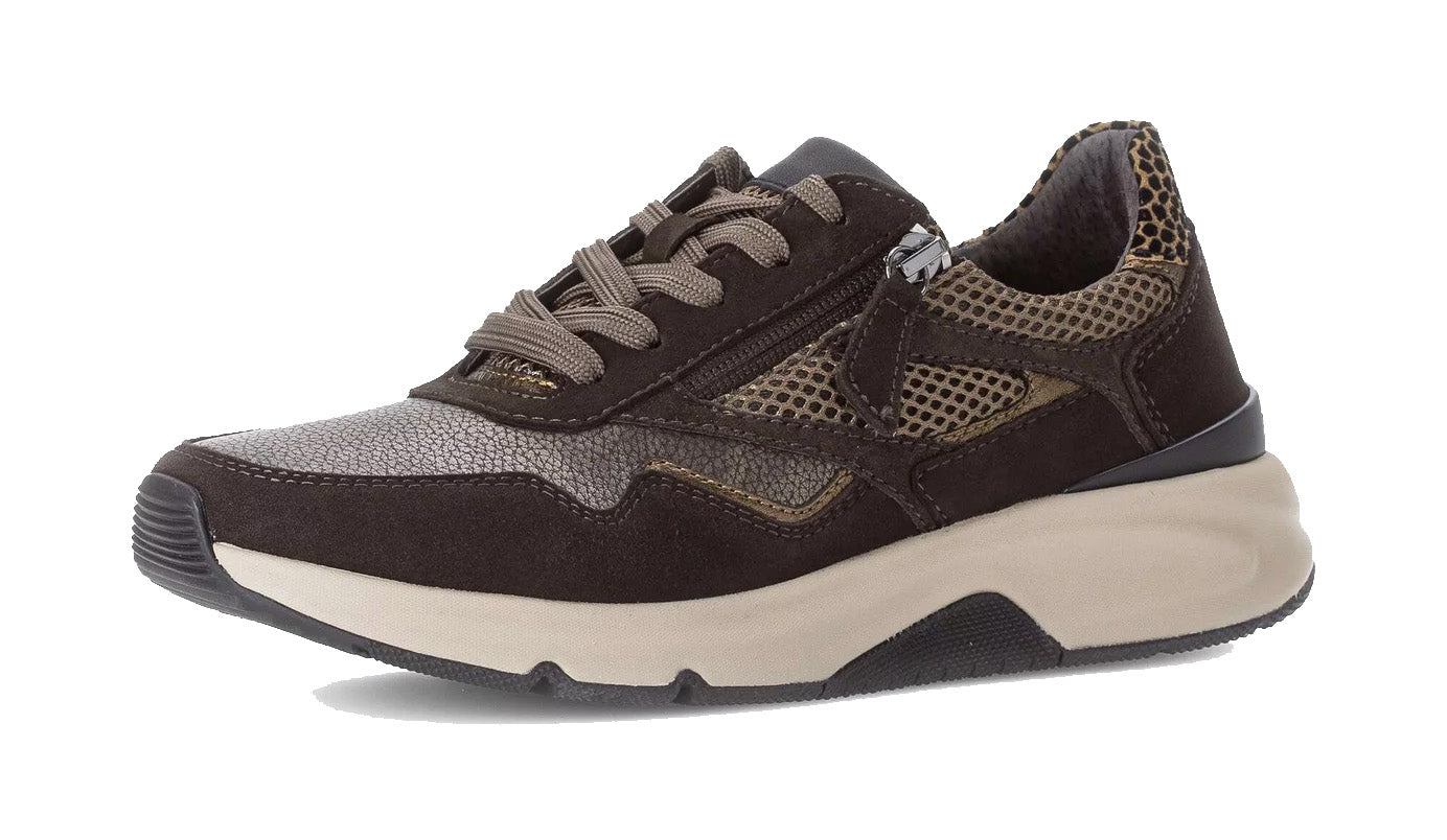 '76.896.44' gående rullende sneaker med snøre til kvinder - Flerfarvet