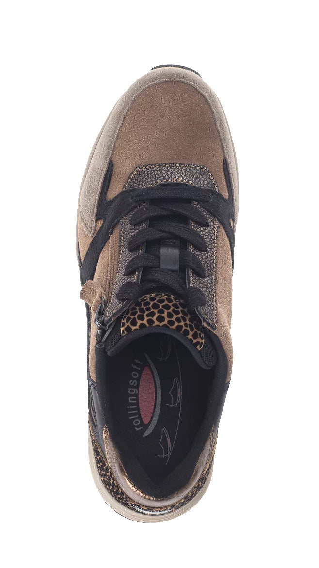 '76.878.42' rollende damessneaker - Bruin