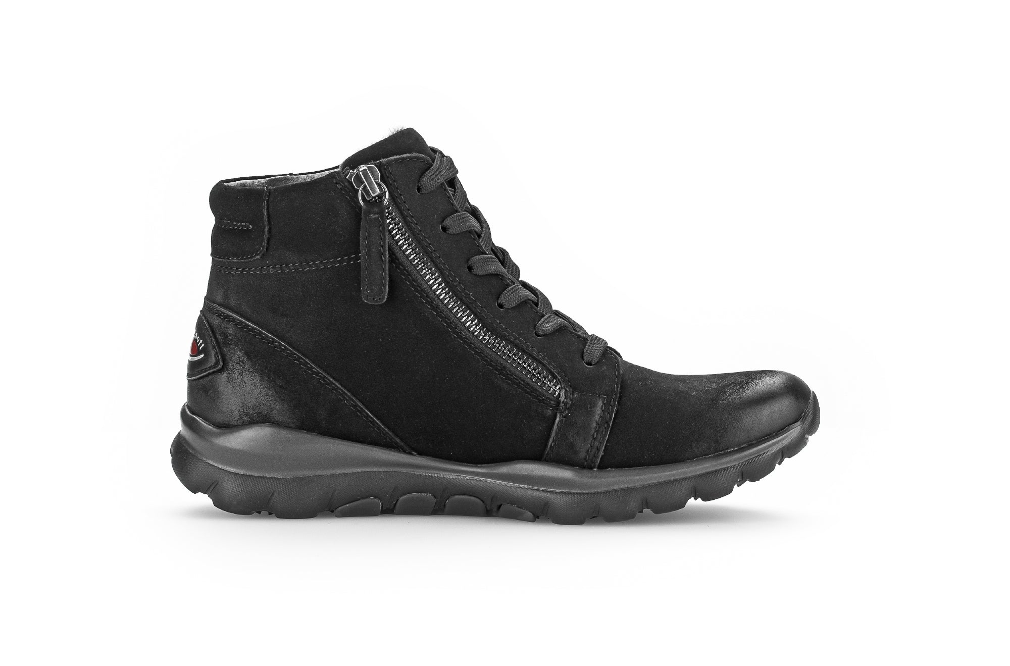 '56.868.47' women's walking rolling lace-zip boot- Black