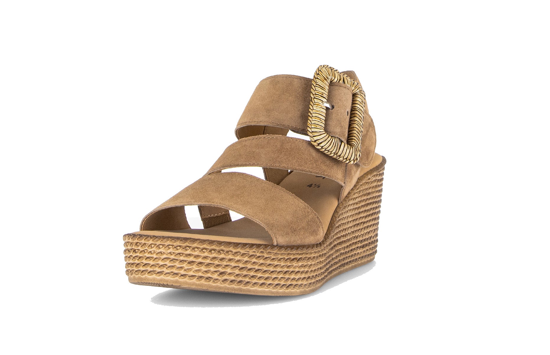 Sandale compensée pour femme '84.771.14' - marron