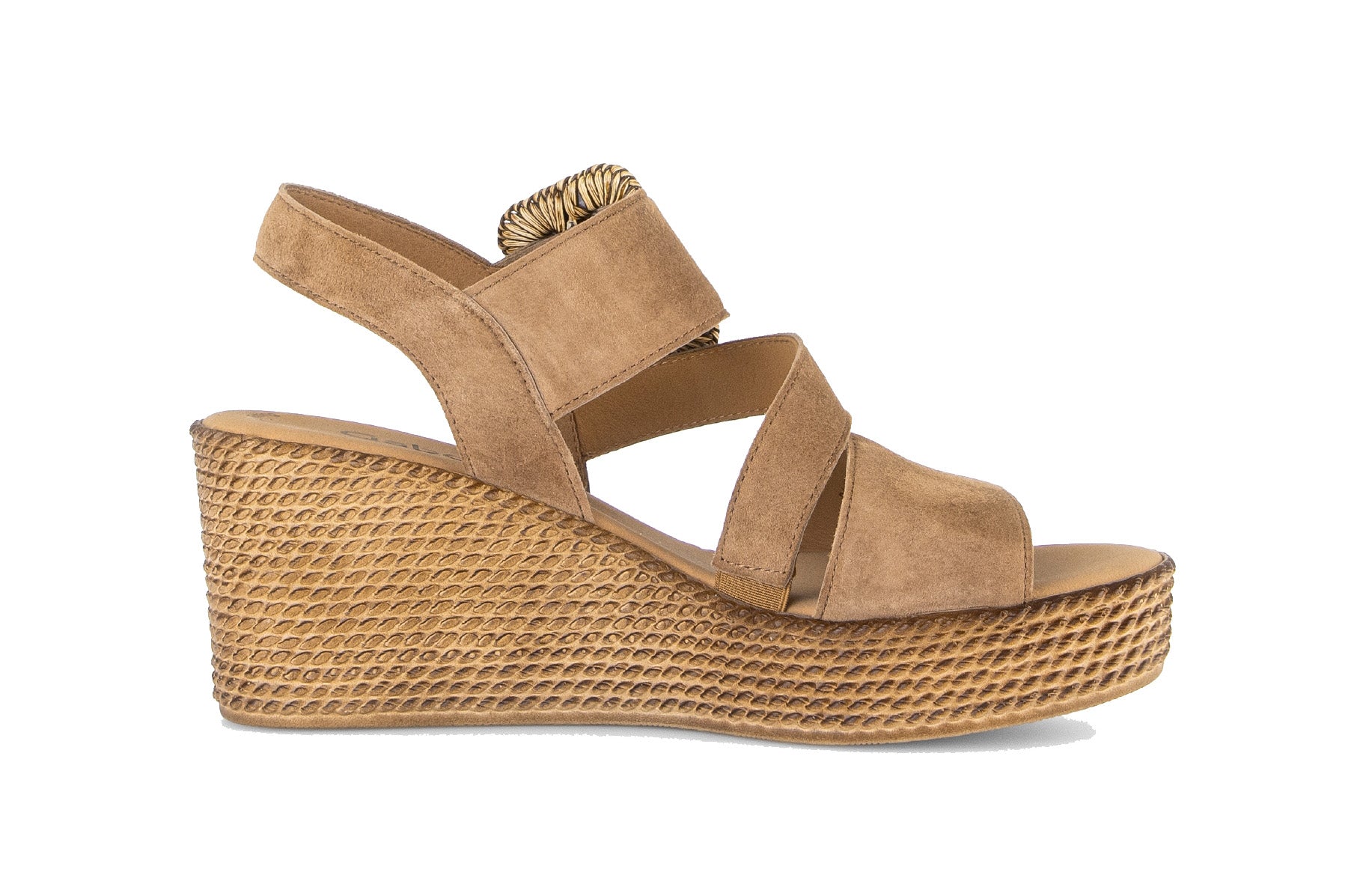 Sandale compensée pour femme '84.771.14' - marron