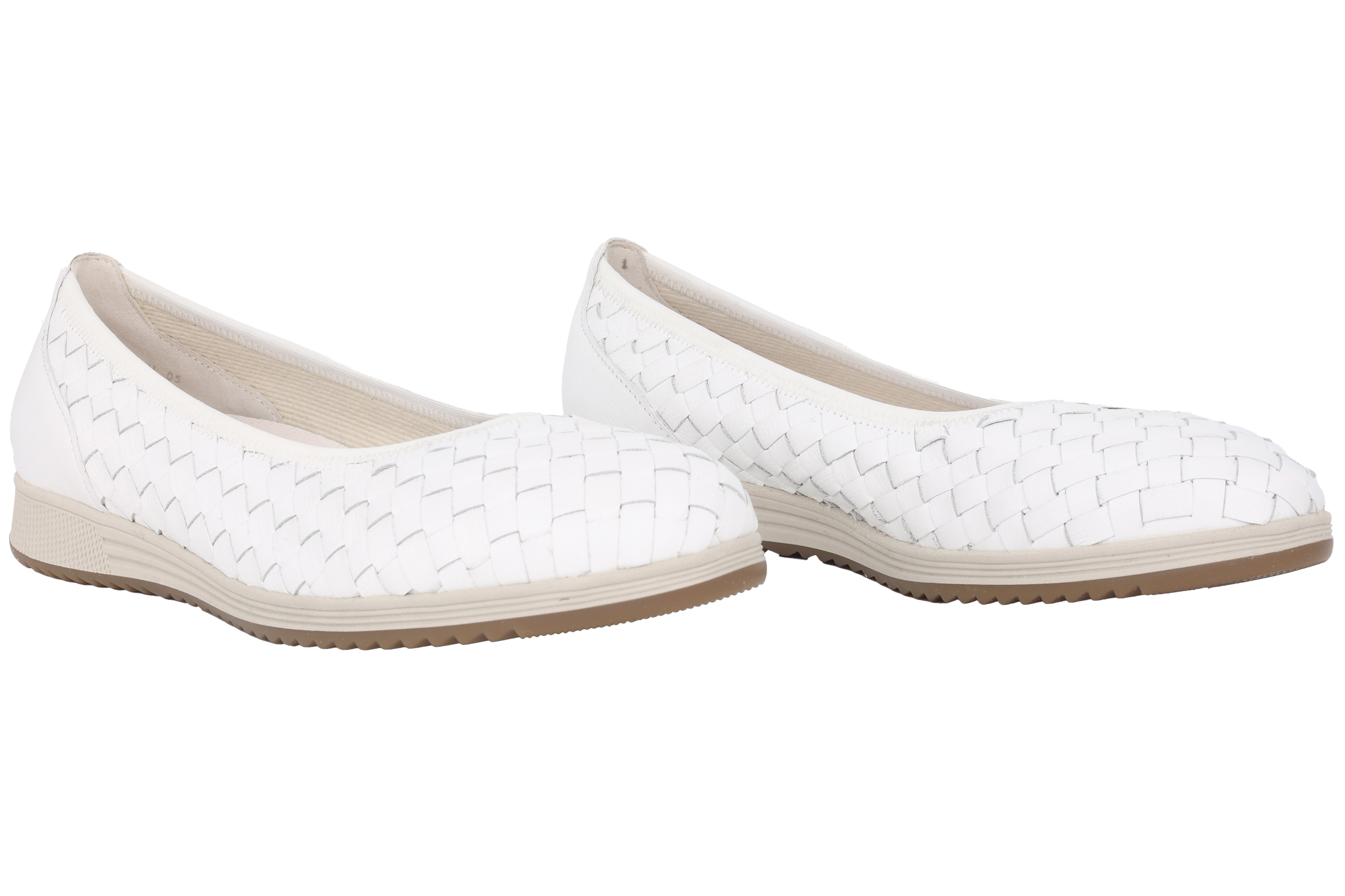 '64.111.21' women's ballerina - white