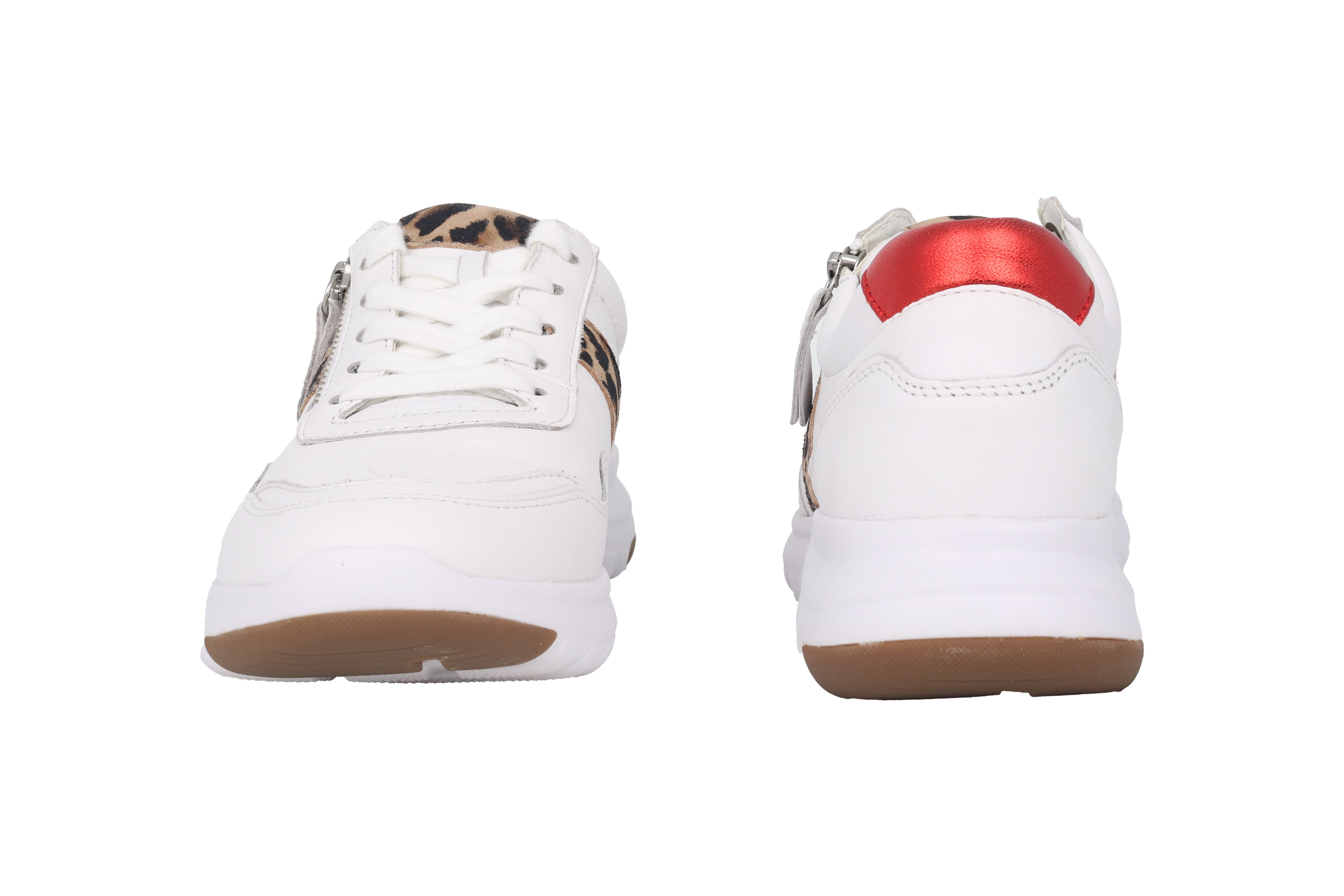 '46.318.51' women's lace-zip sneaker - White mix