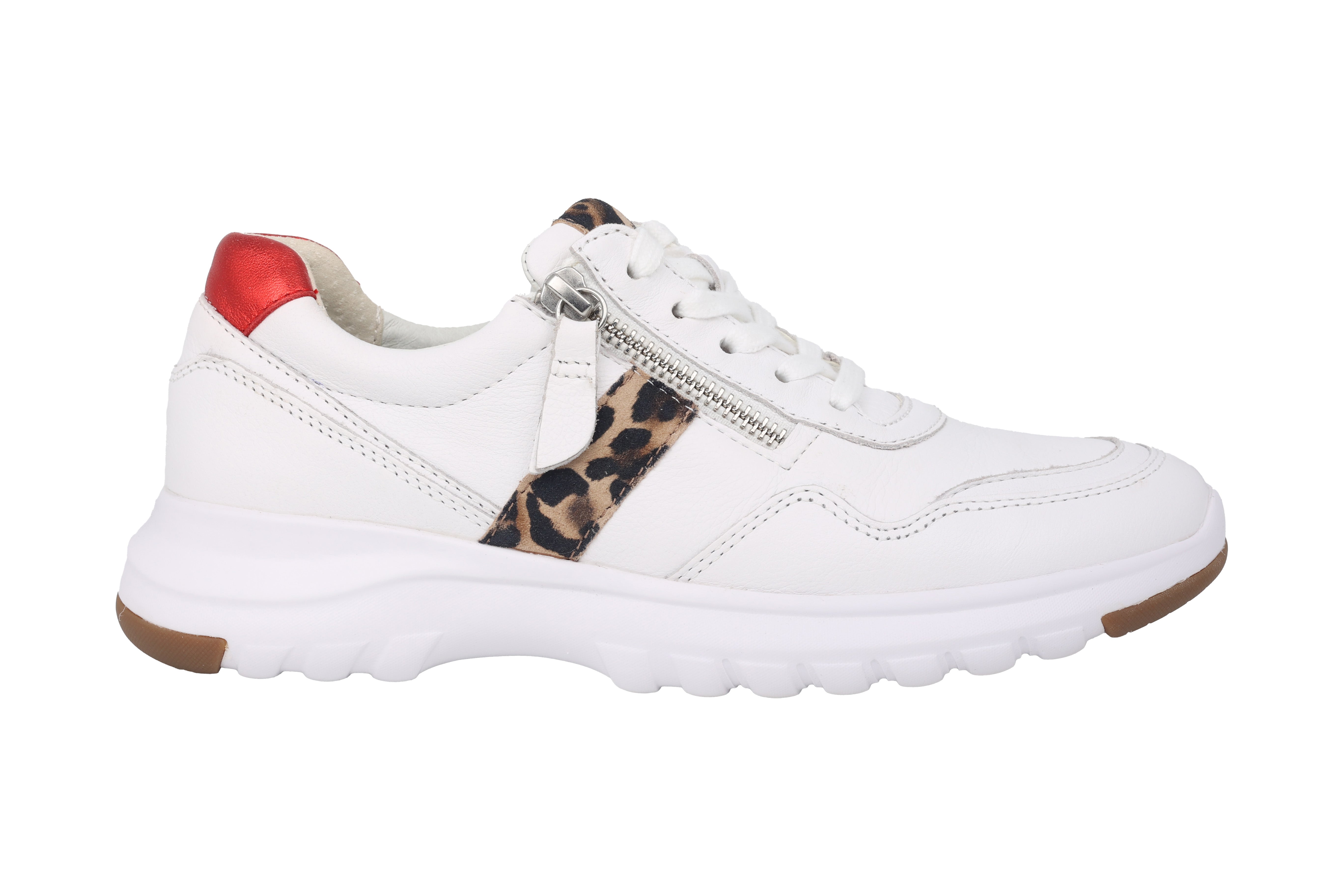 '46.318.51' women's lace-zip sneaker - White mix
