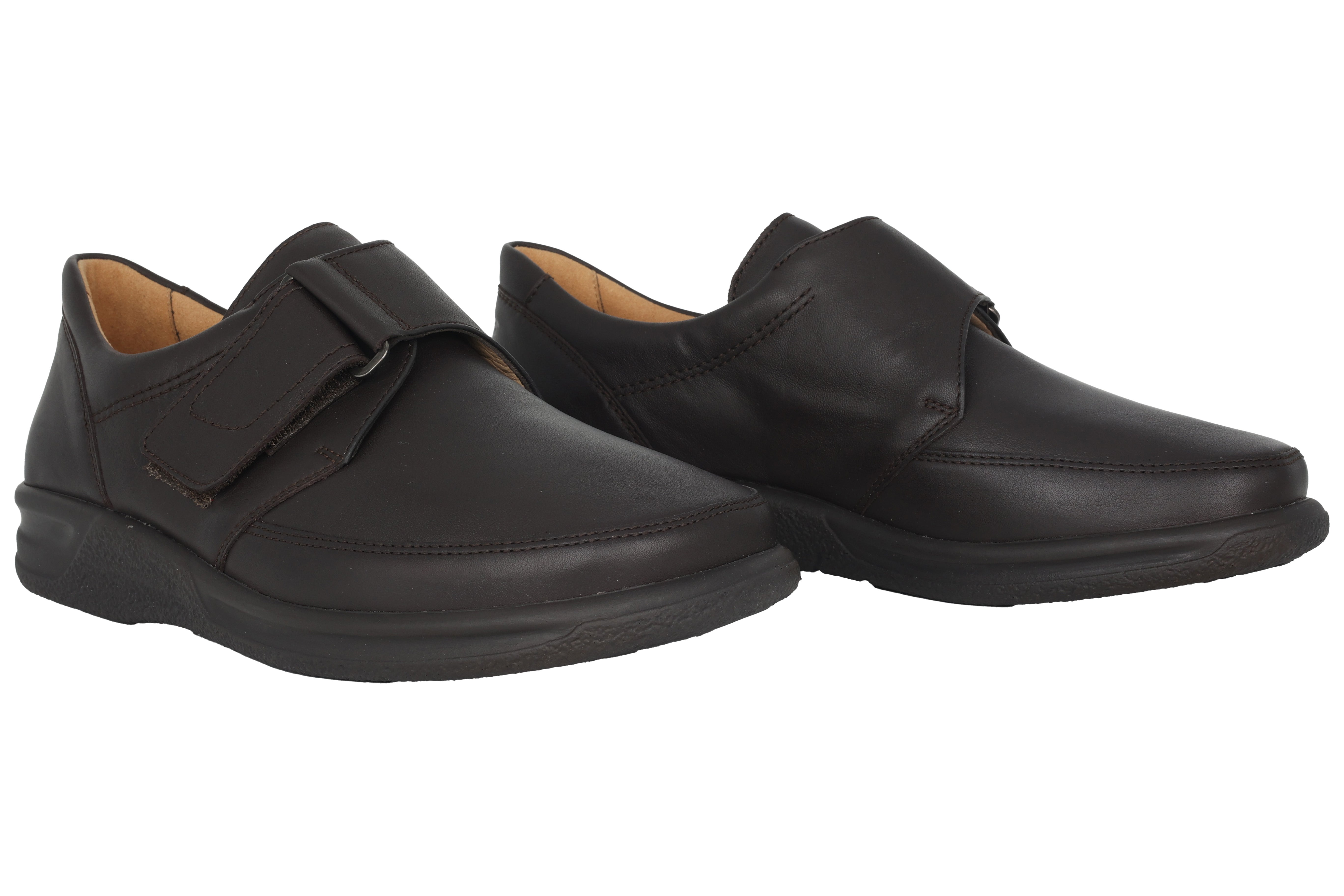 'Kurt' men's very wide (K) strap shoe - brown