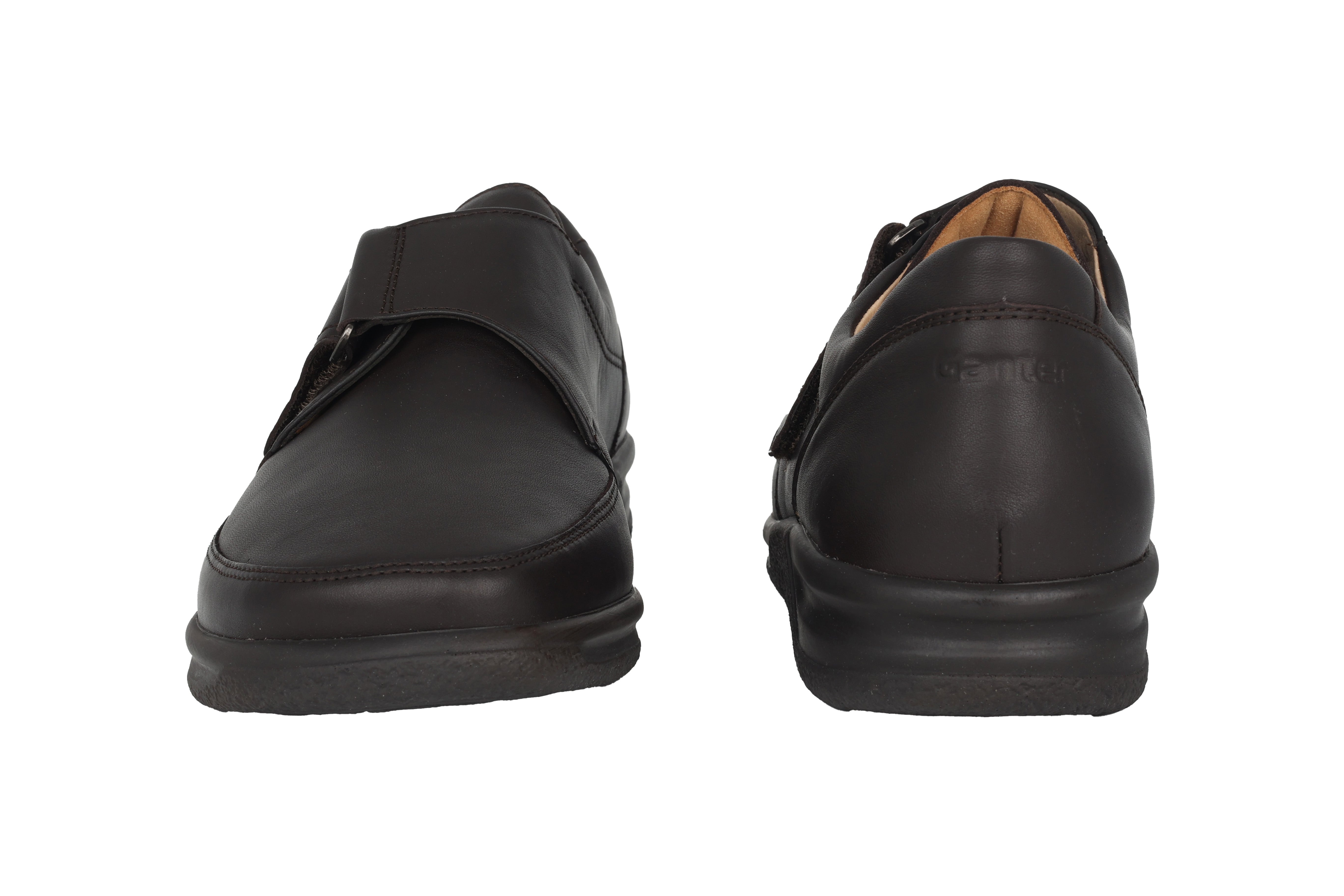 'Kurt' men's very wide (K) strap shoe - brown