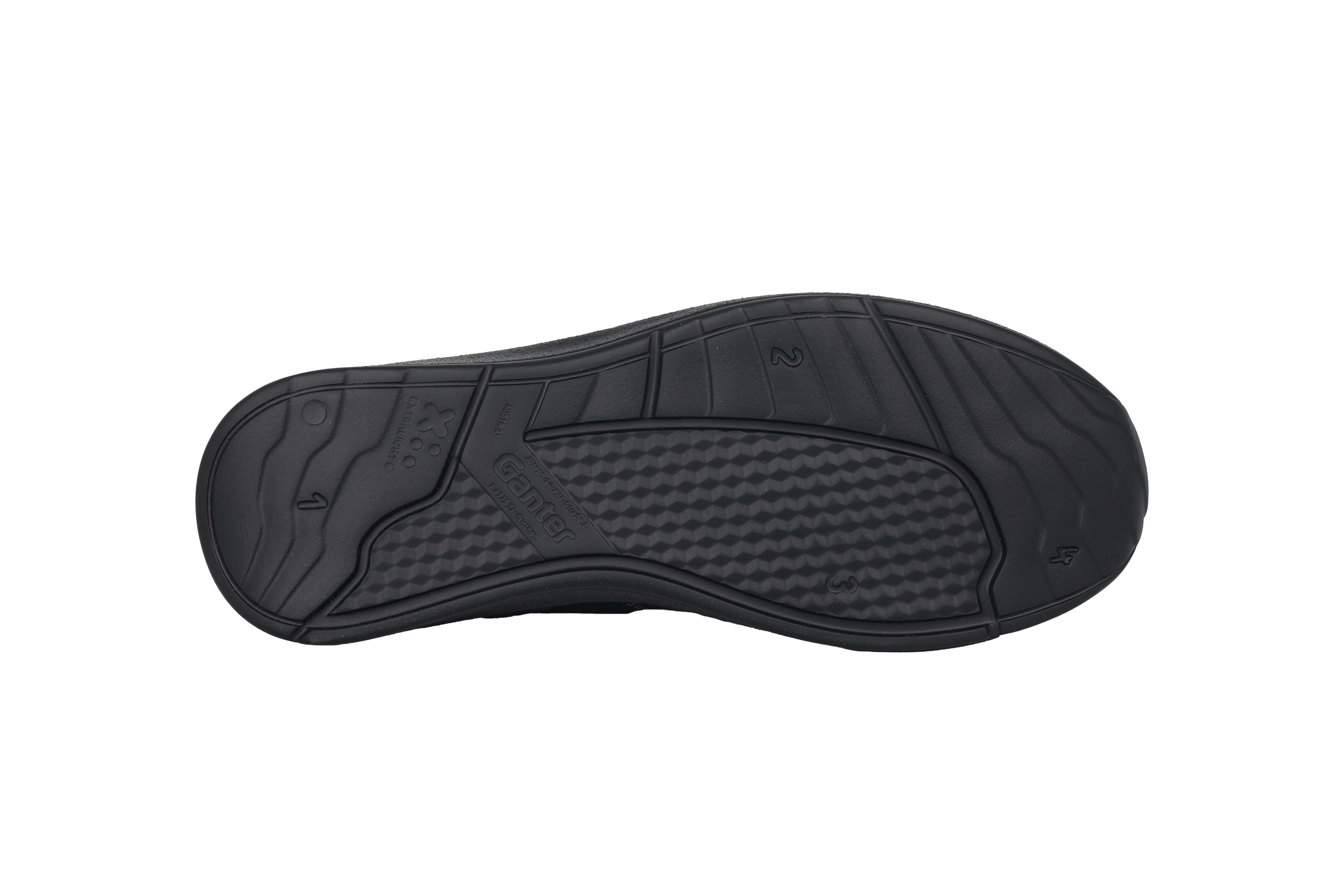 'Harald' men's walking wide fit (H) lace-zip shoe  - blue