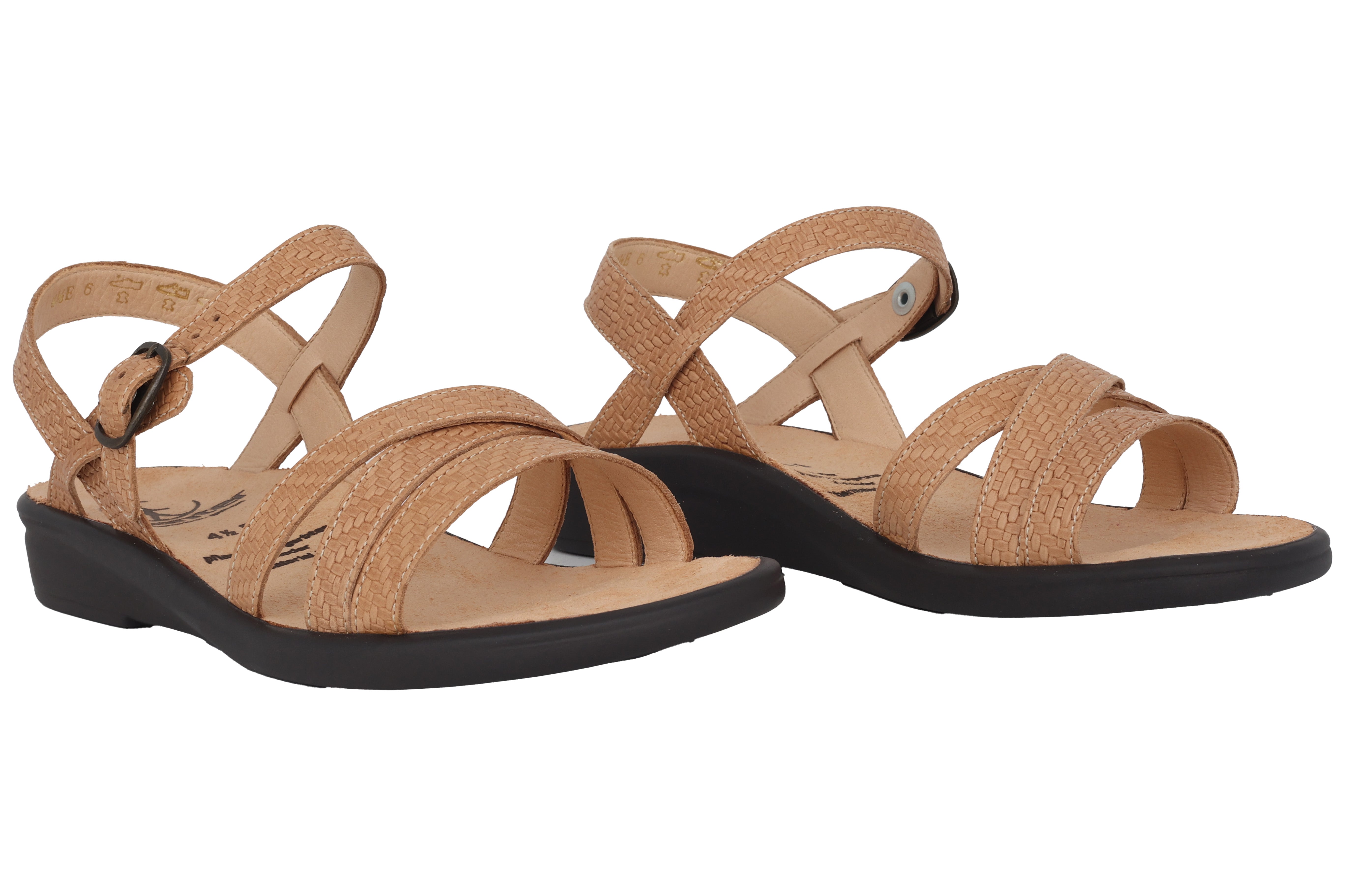 'Sonnica' women's small fit (E) sandal - Beige