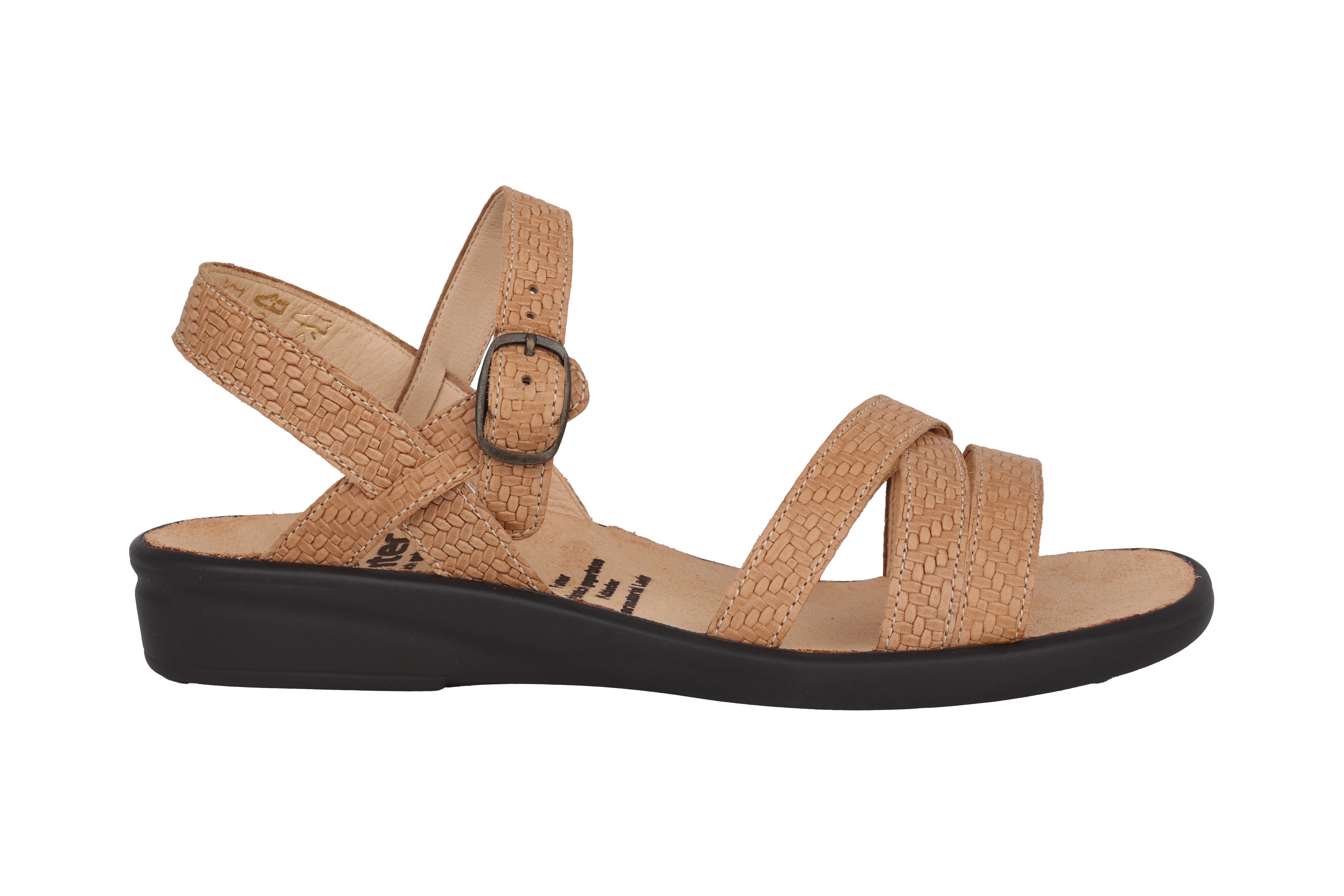 'Sonnica' women's small fit (E) sandal - Beige