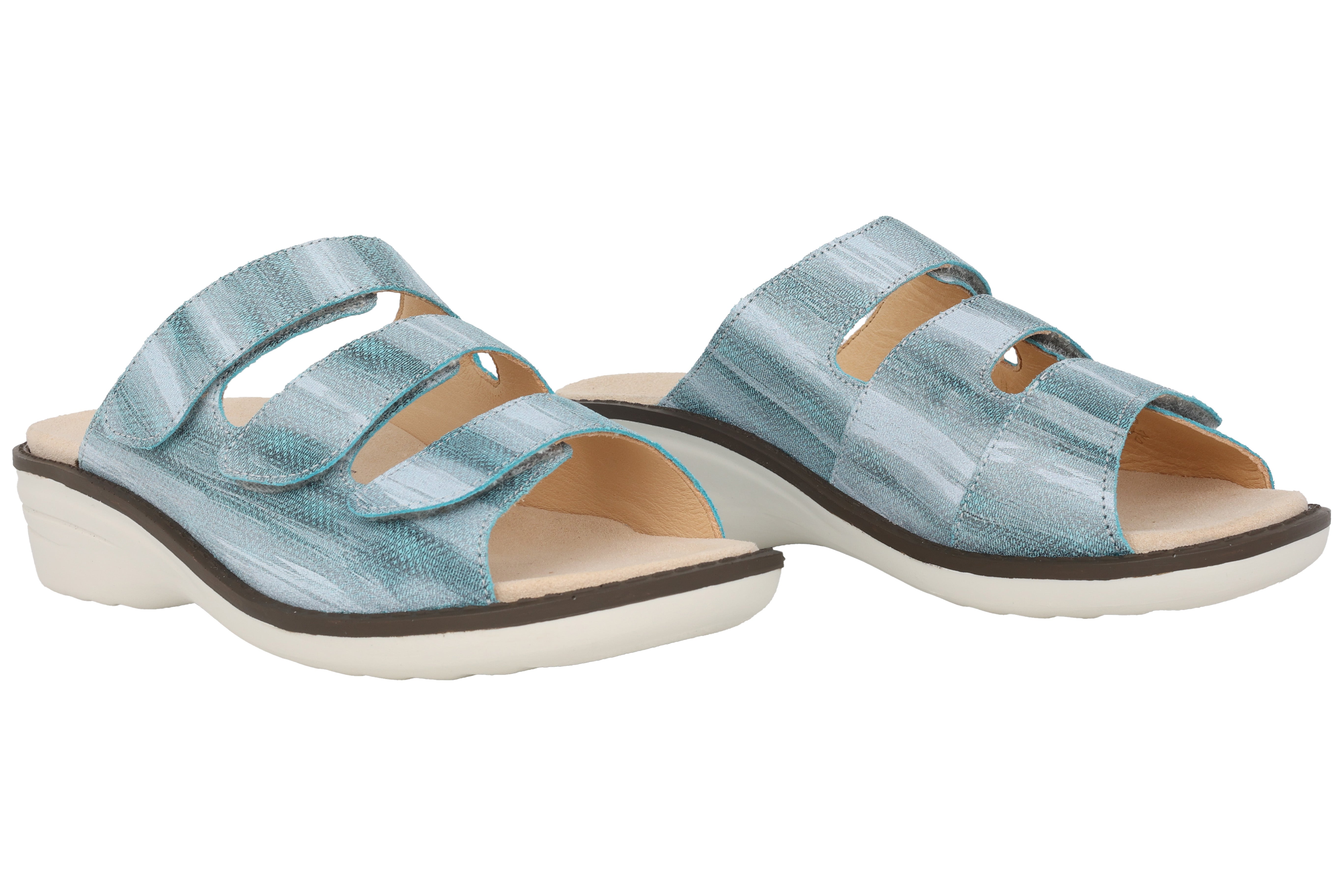 'Hera' women's wide fit (H) sandal - Blue