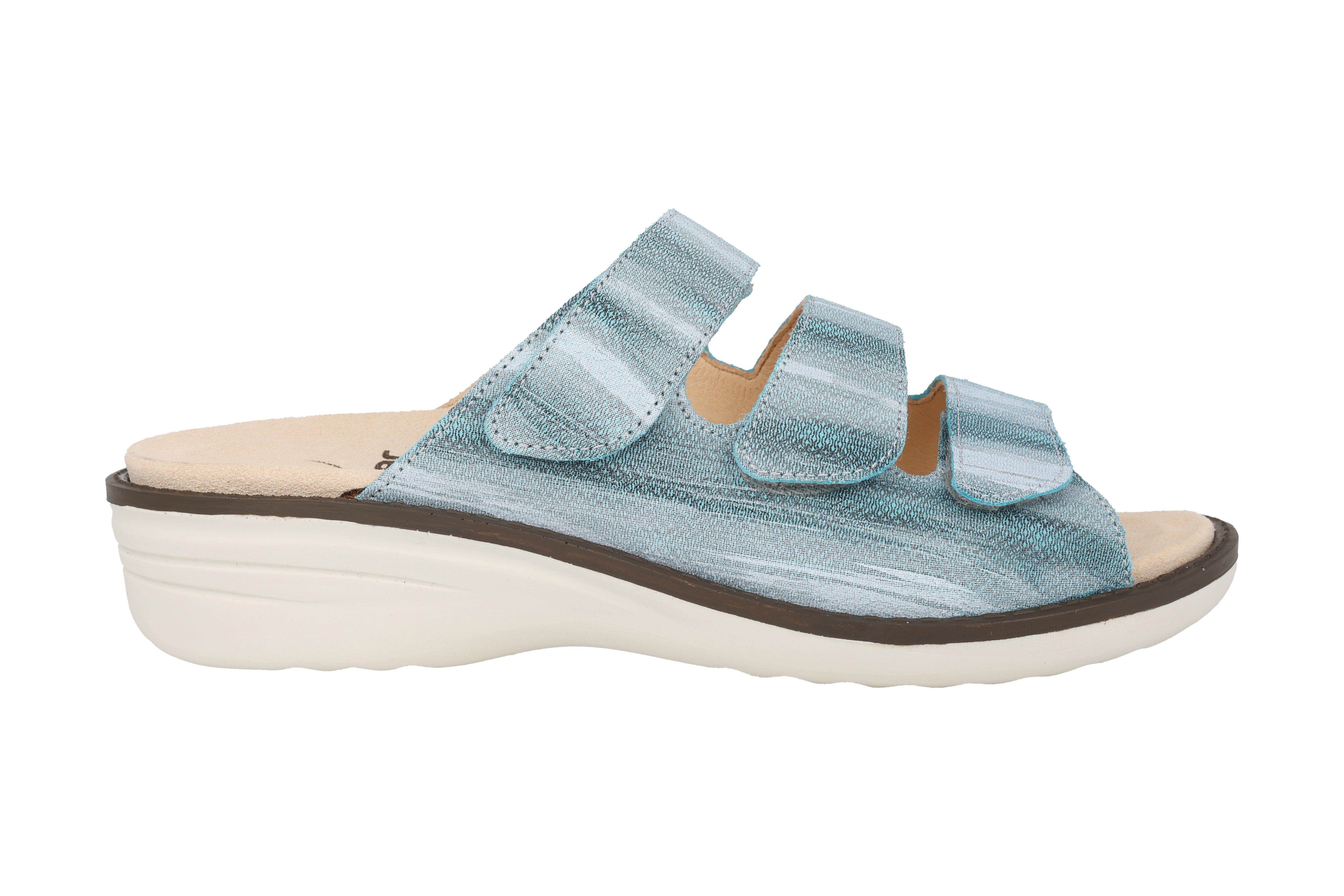 'Hera' women's wide fit (H) sandal - Blue