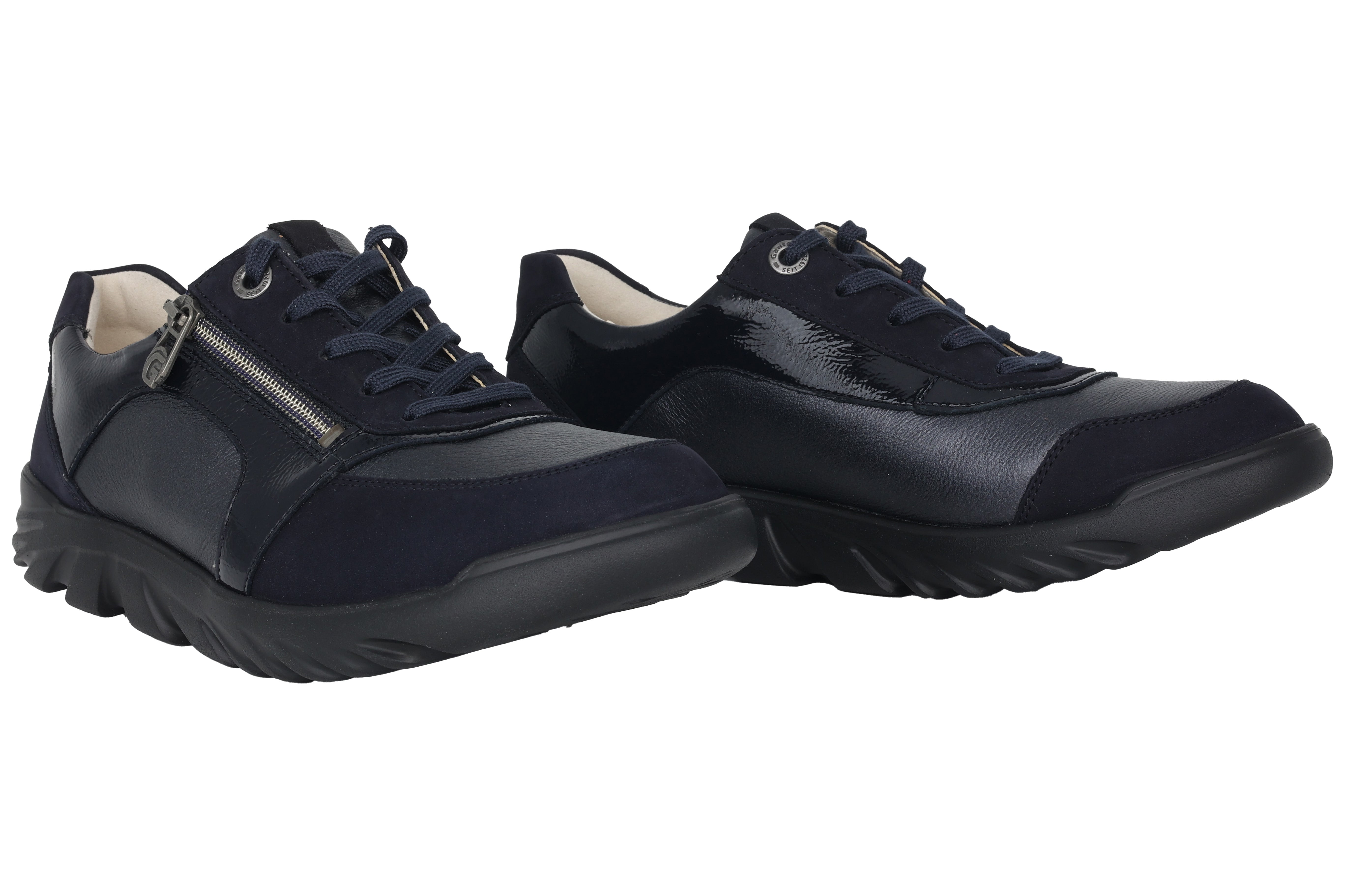 'Haylie' women's wide fit (H) walking rolling sneaker - Blue