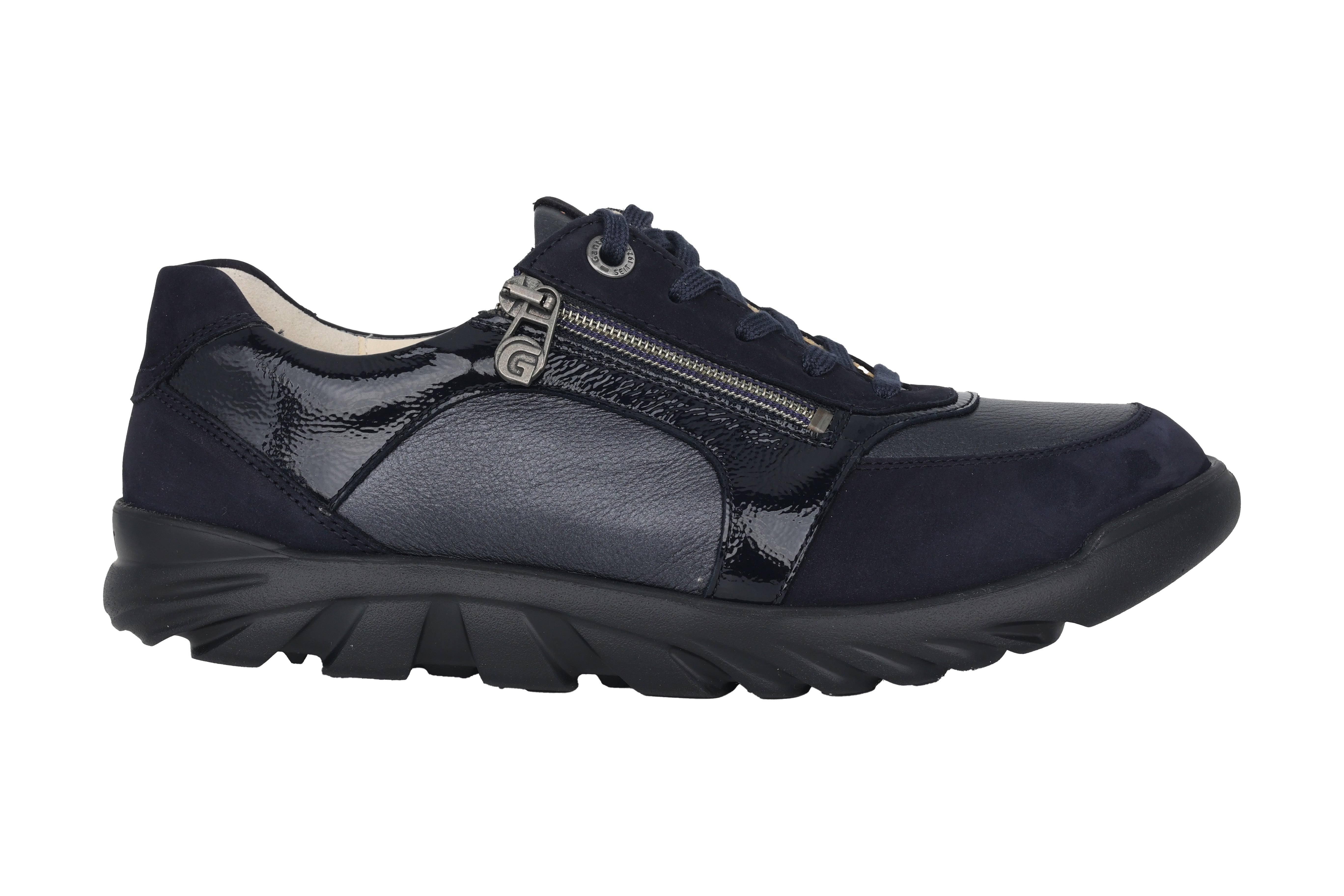 'Haylie' women's wide fit (H) walking rolling sneaker - Blue