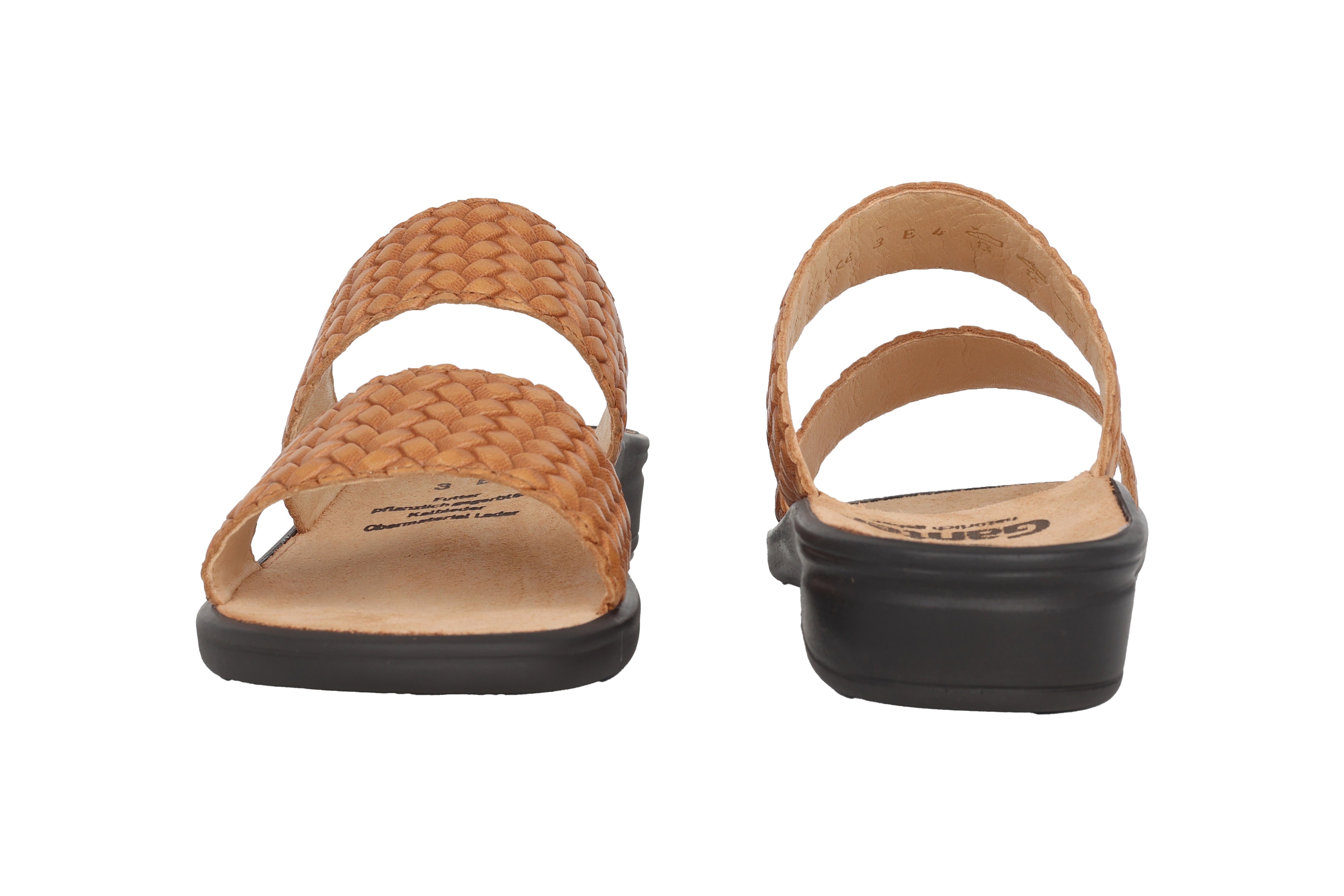 'Sonnica' women's small fit (E) sandal - brown