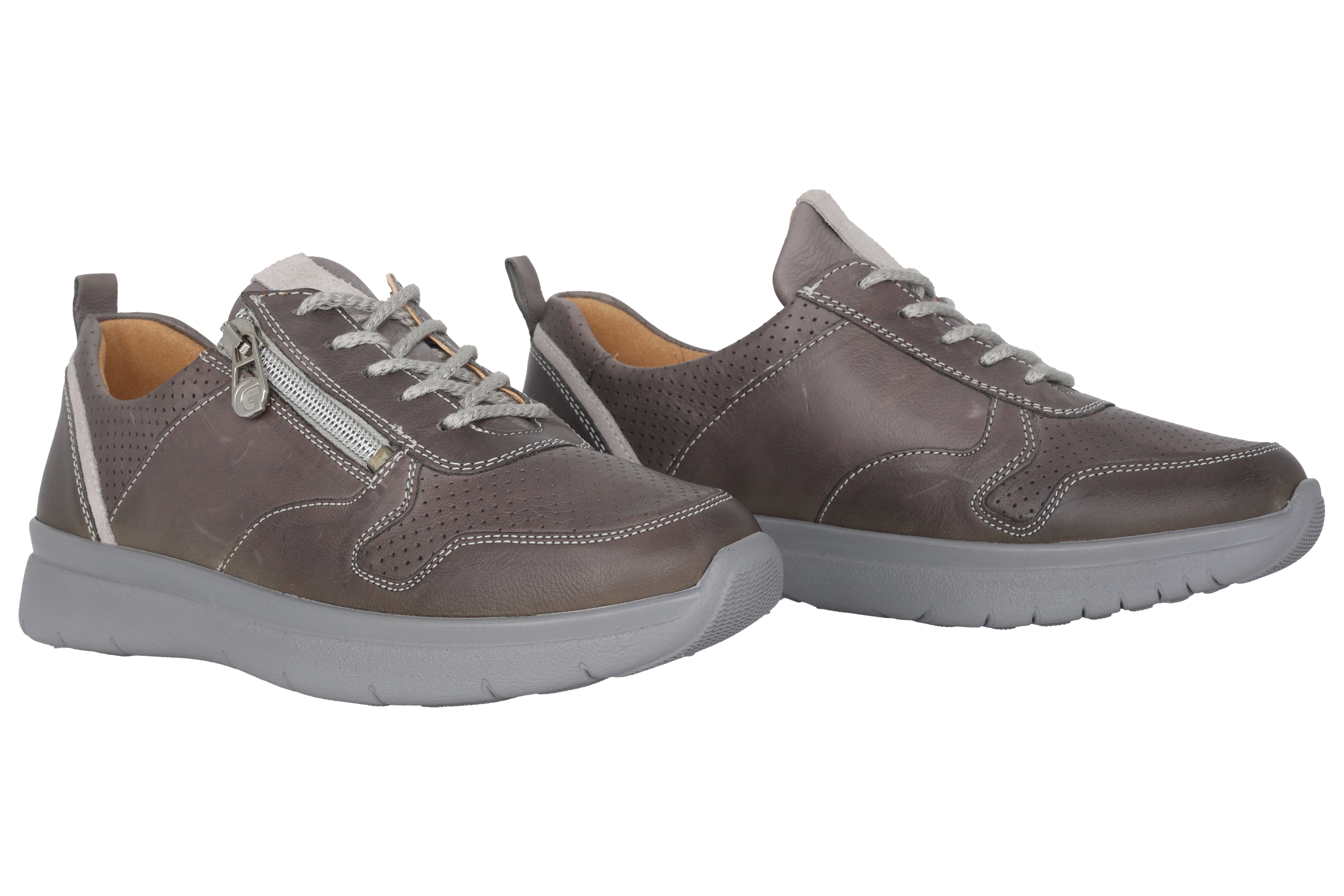 'Kira' women's very wide (K) lace-up shoes - Grey