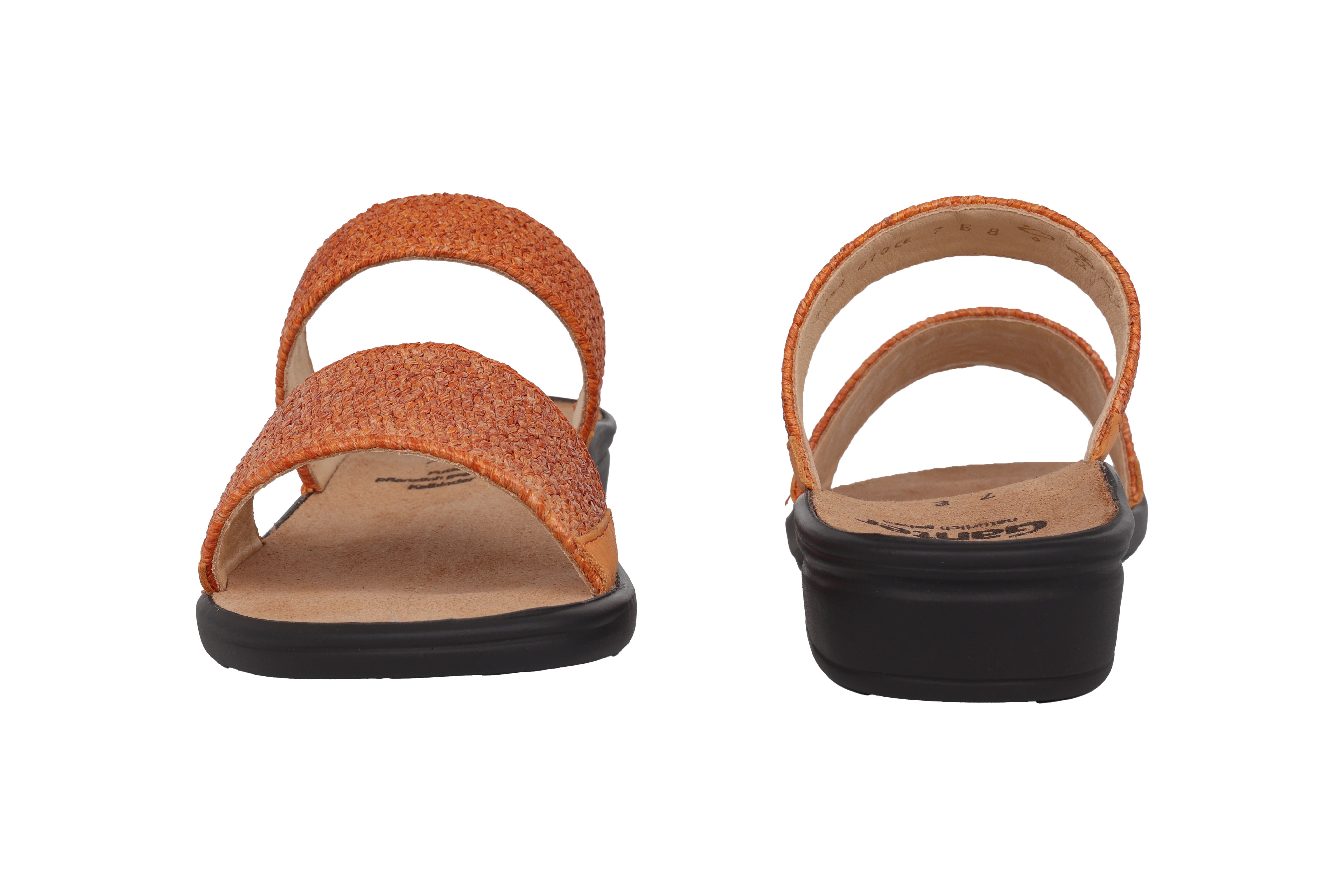 'Sonnica' women's small fit (E) sandal - Orange