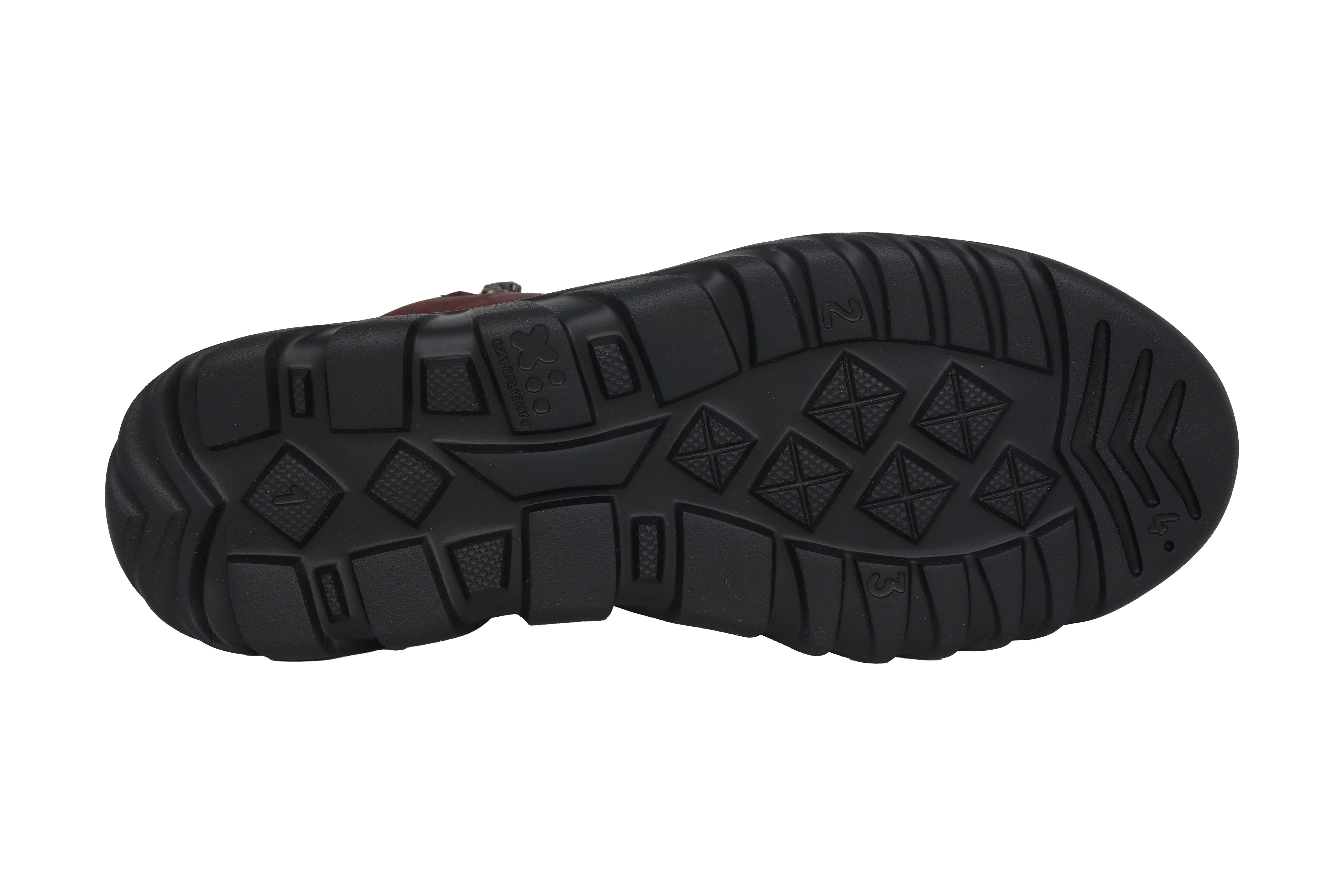 'Haylie' women's wide fit (H) walking rolling boot - Red