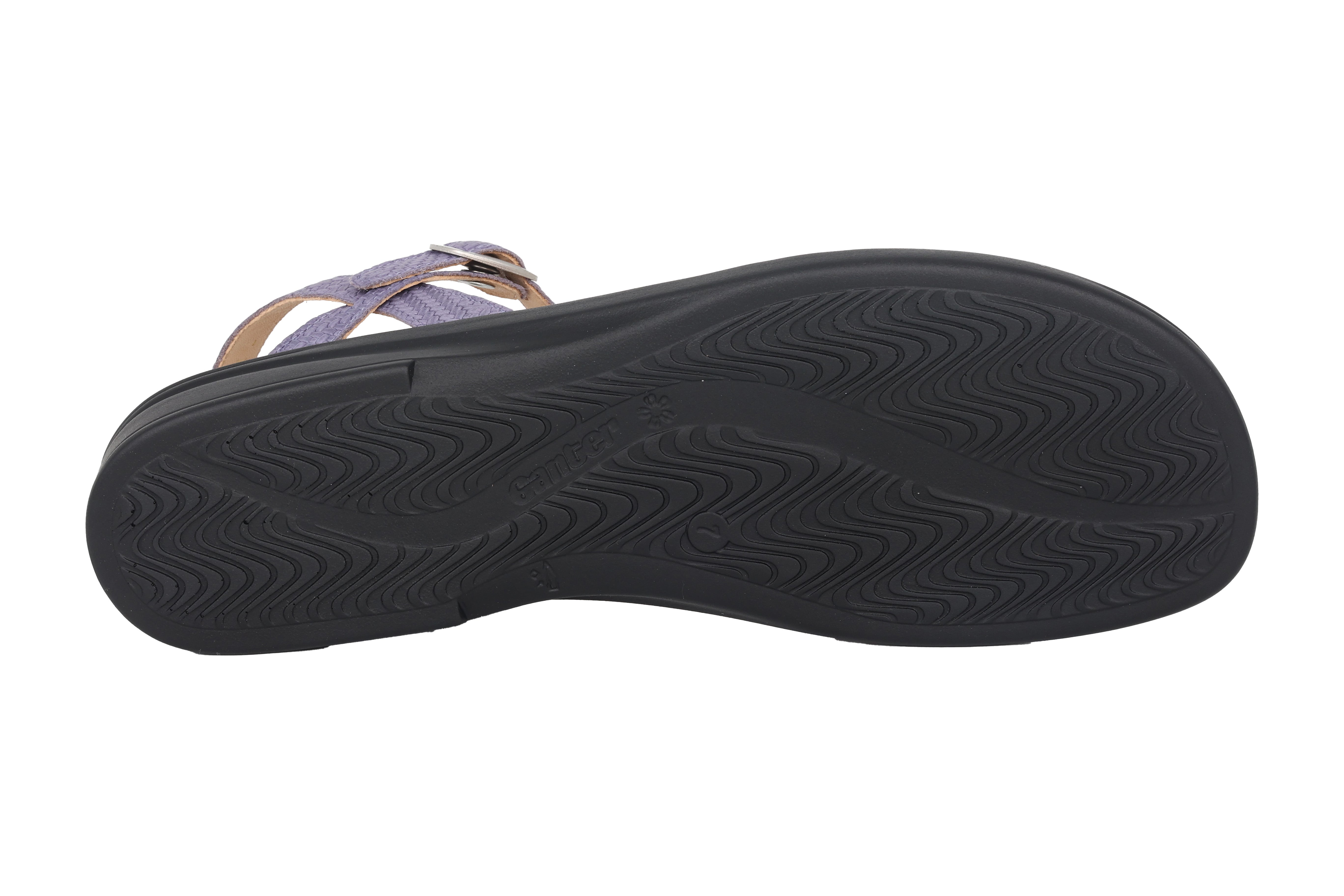 'Sonnica' women's small fit (E) sandal - purple