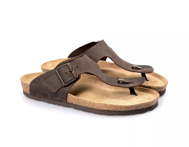 'Grado' men's slide toe sandal - brown - Chaplinshoes'Grado' men's slide toe sandal - brownRohde