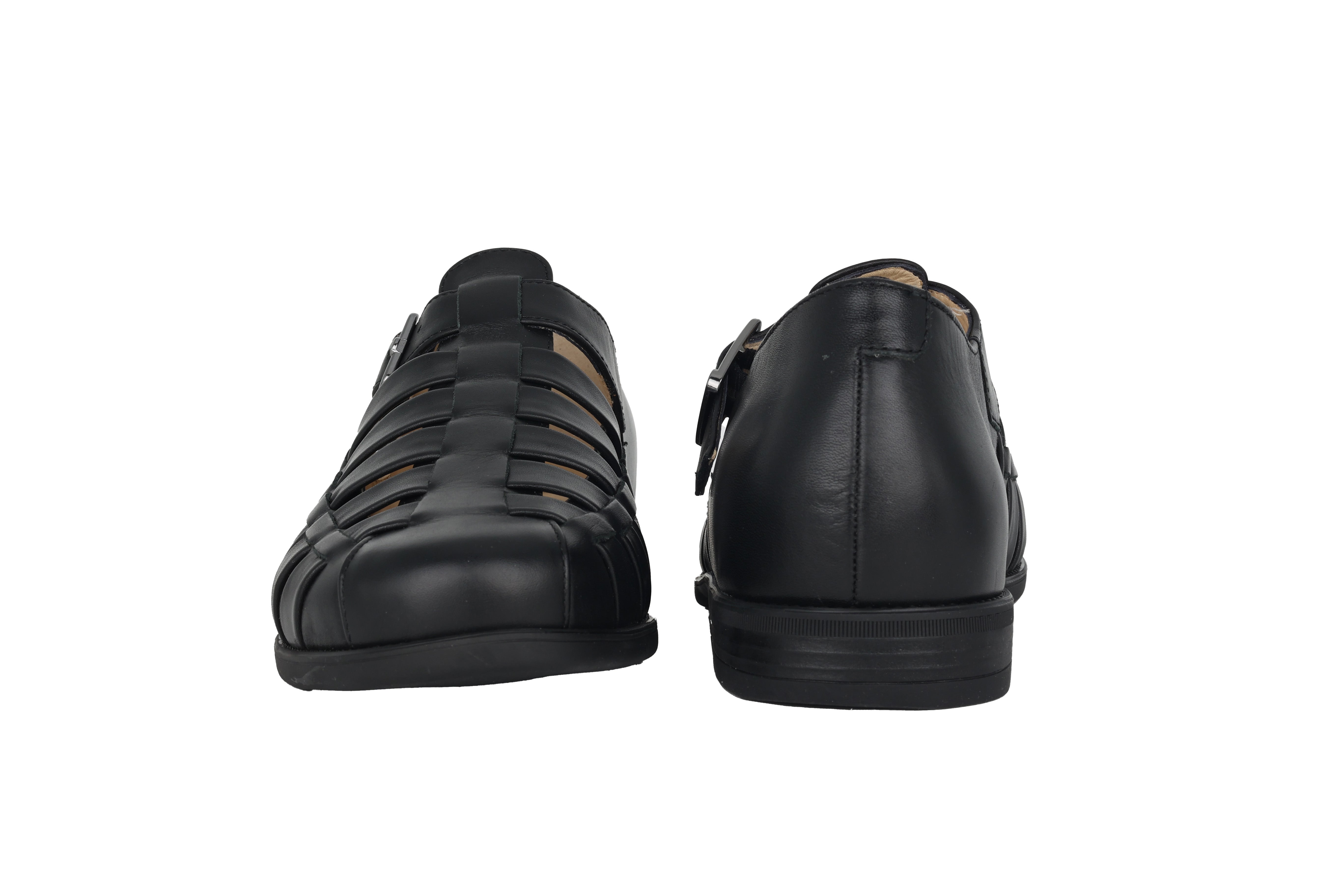 Halboffene Herrensandale 'Greg' - Schwarz