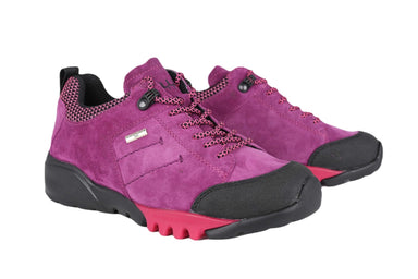 'H-Amiata' women's wide fit (H) walking sneaker - Purple - Chaplinshoes'H-Amiata' women's wide fit (H) walking sneaker - PurpleWaldläufer