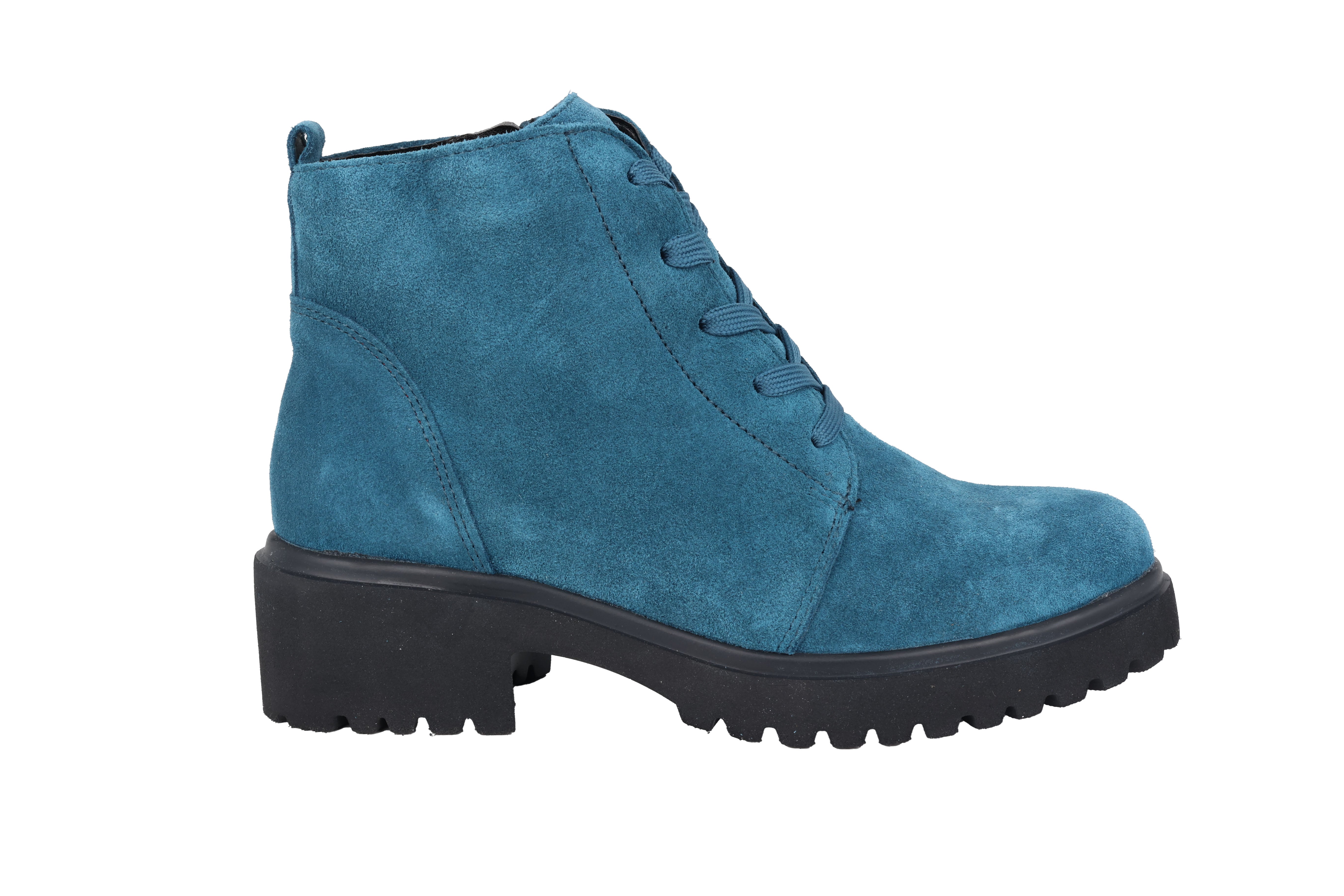 'H-Luise' women's wide fit (H) ankle boot - blue