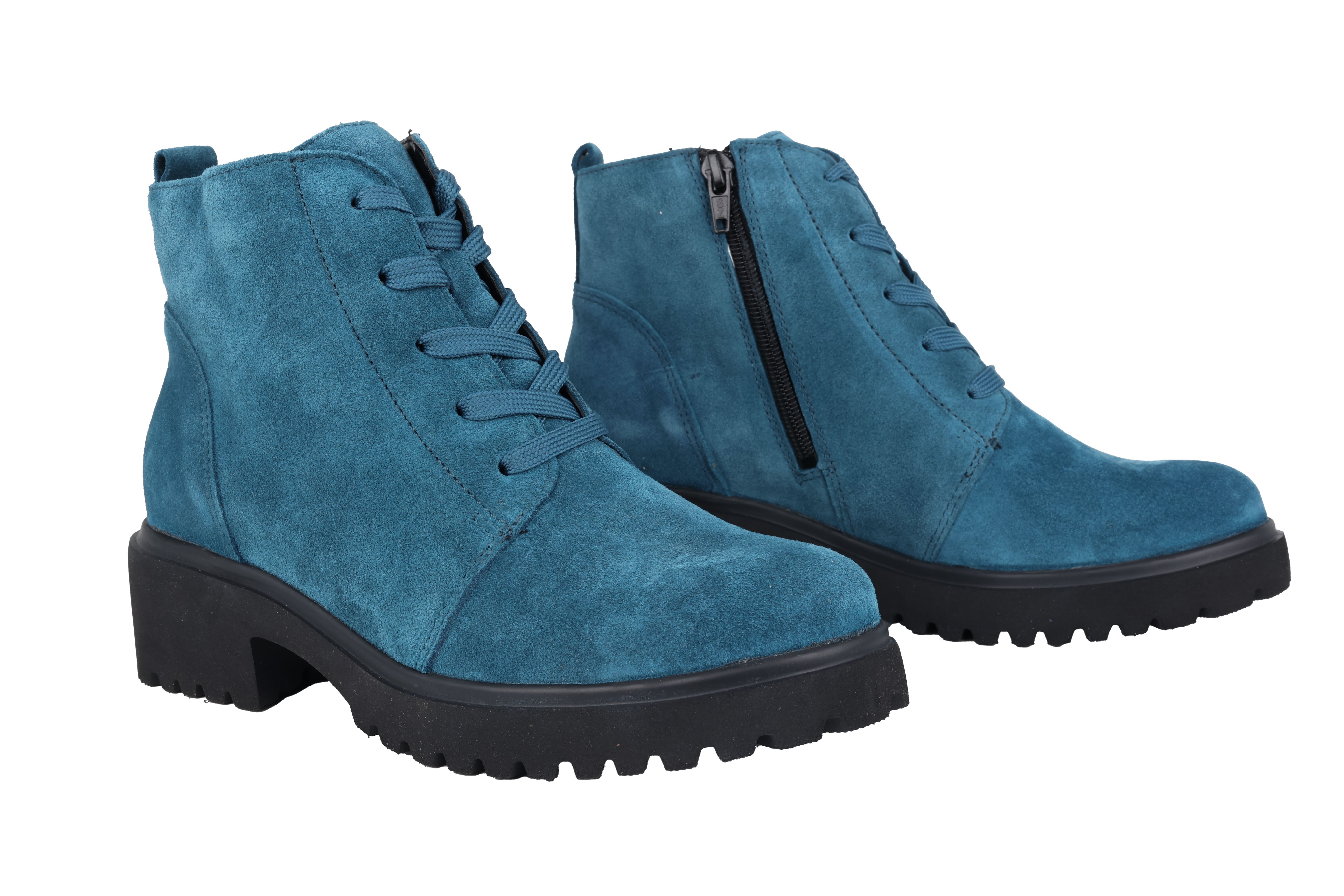 'H-Luise' women's wide fit (H) ankle boot - blue