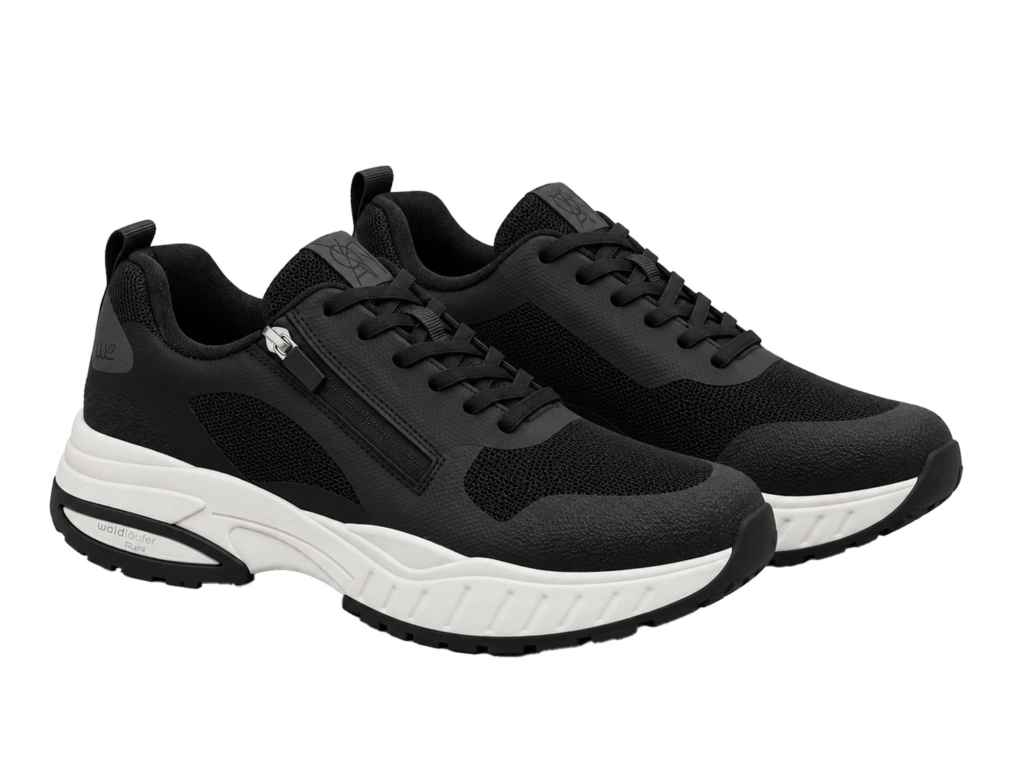 Tênis de corrida e caminhada masculino 'H Pero' de ajuste largo (H) - Preto