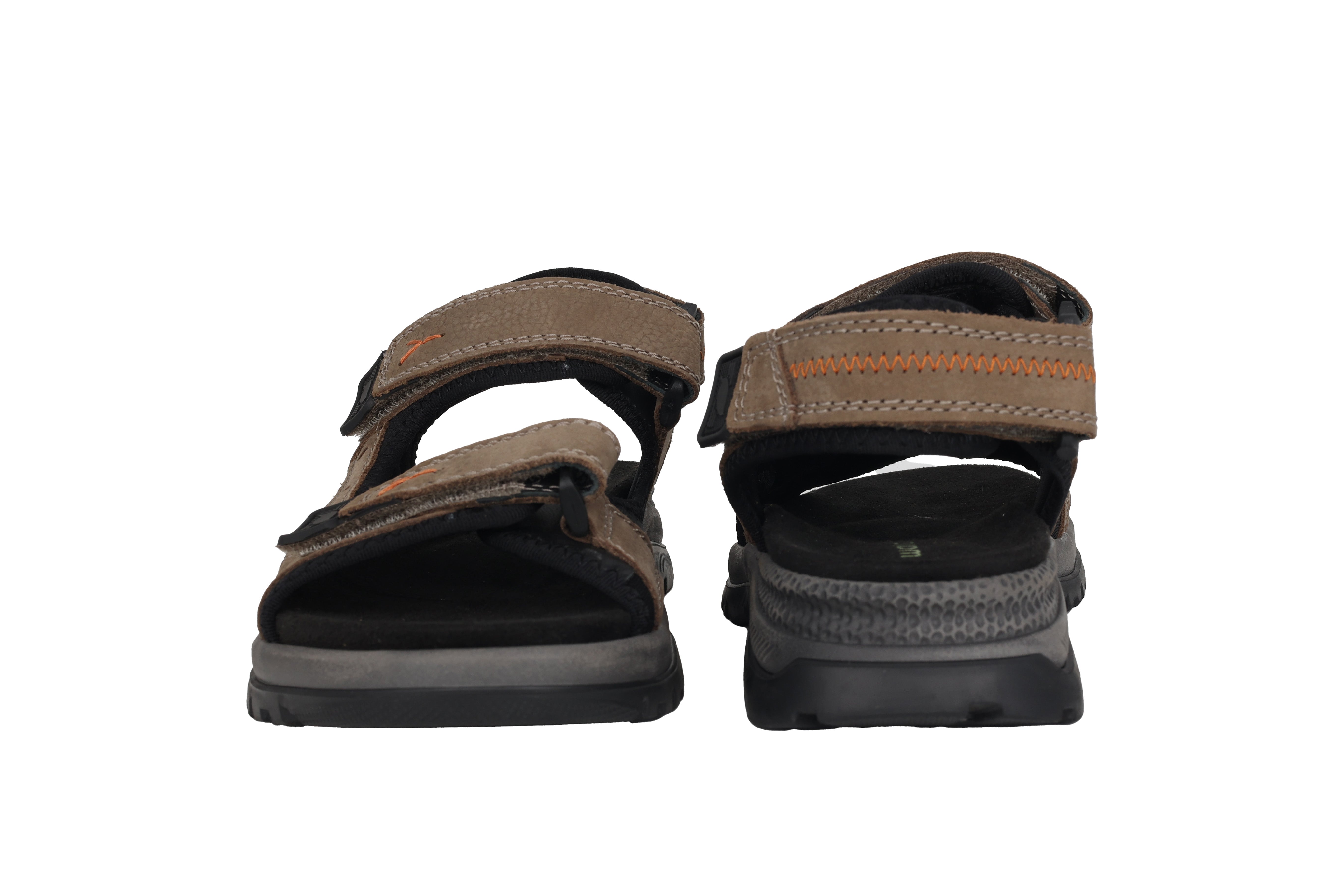 Sandalo da uomo con vestibilità ampia (H) "H-Taro" - marrone