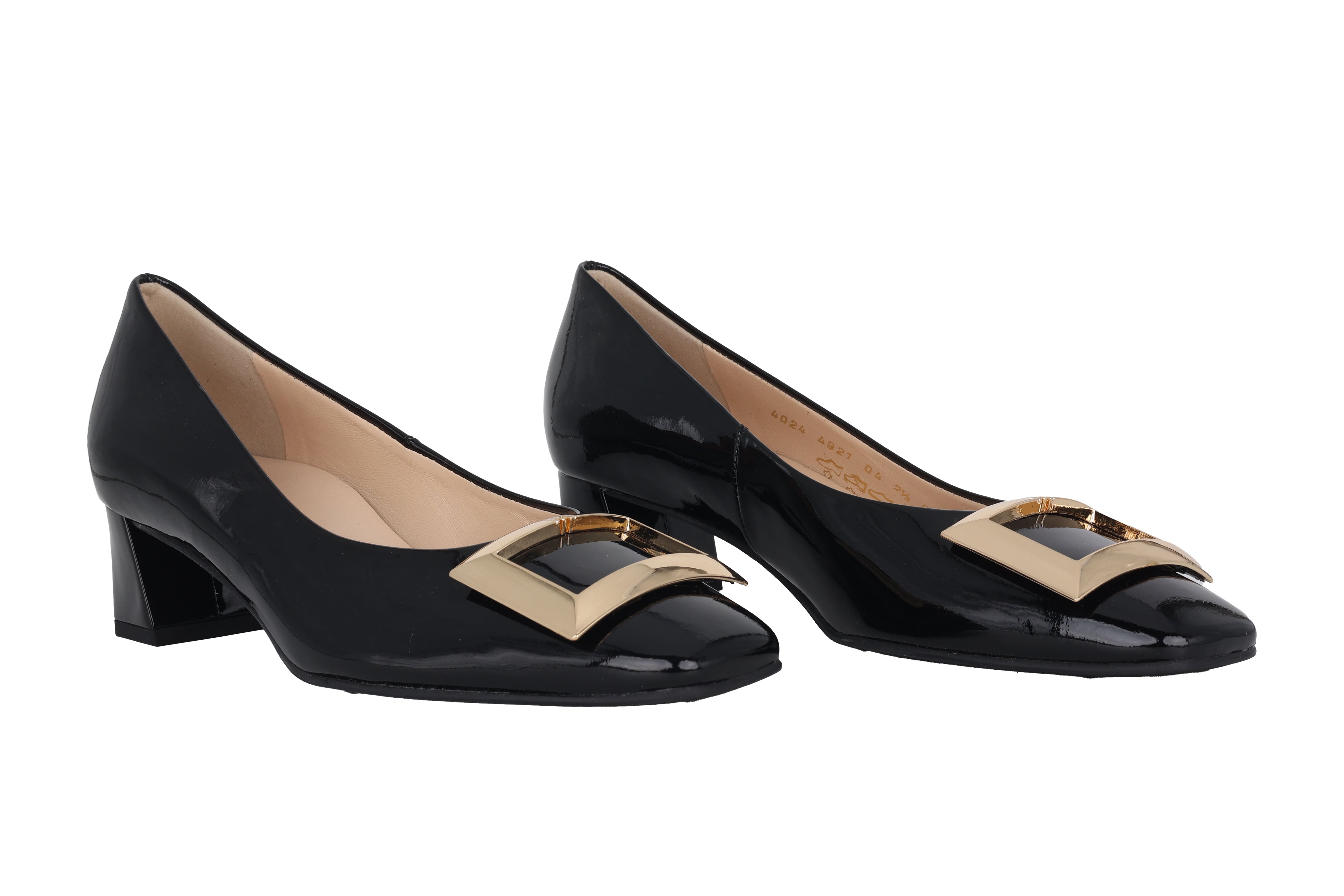 'Hannah' women's pump - Black patent