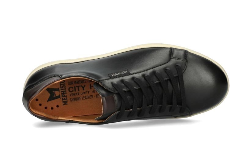 'Hasko' men's lace - zip sneaker - Black - Chaplinshoes'Hasko' men's lace - zip sneaker - BlackMephisto