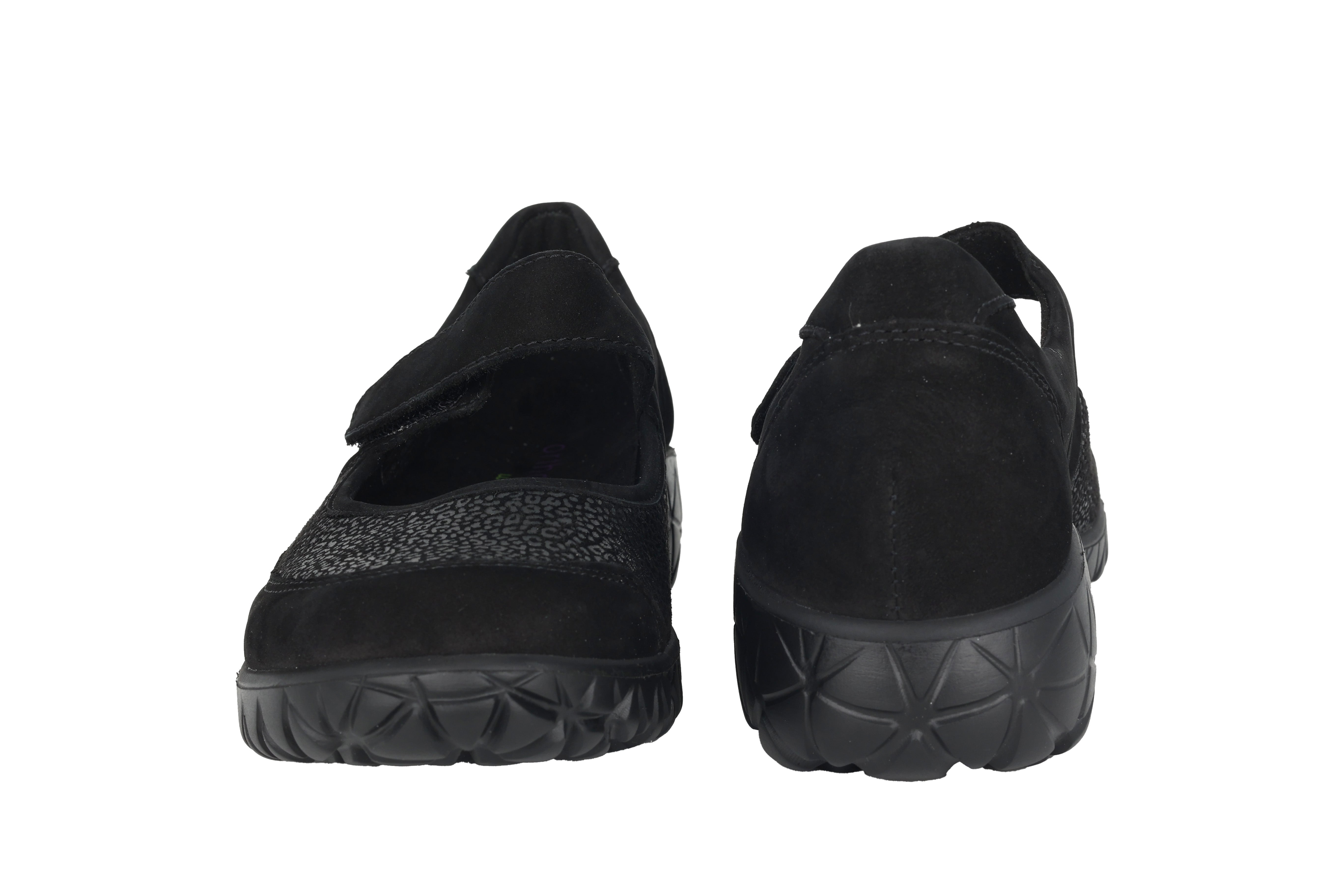 Damskie buty z szerokim paskiem (H) „Havy” – czarne