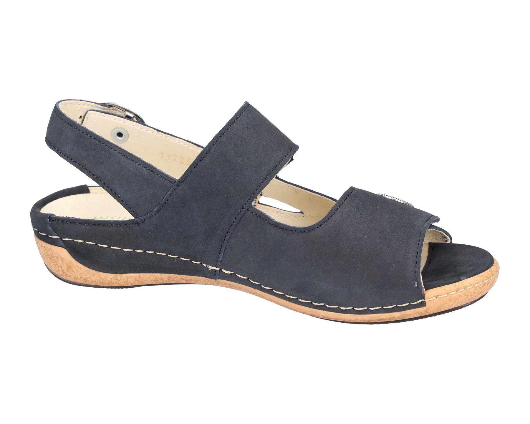 Sandały damskie 'Heliett' o szerokim kroju (H) - niebieskie