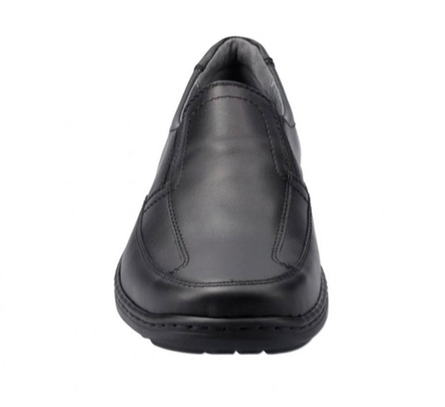 'Herwig' men's wide fit (H) slip-on loafer - Black