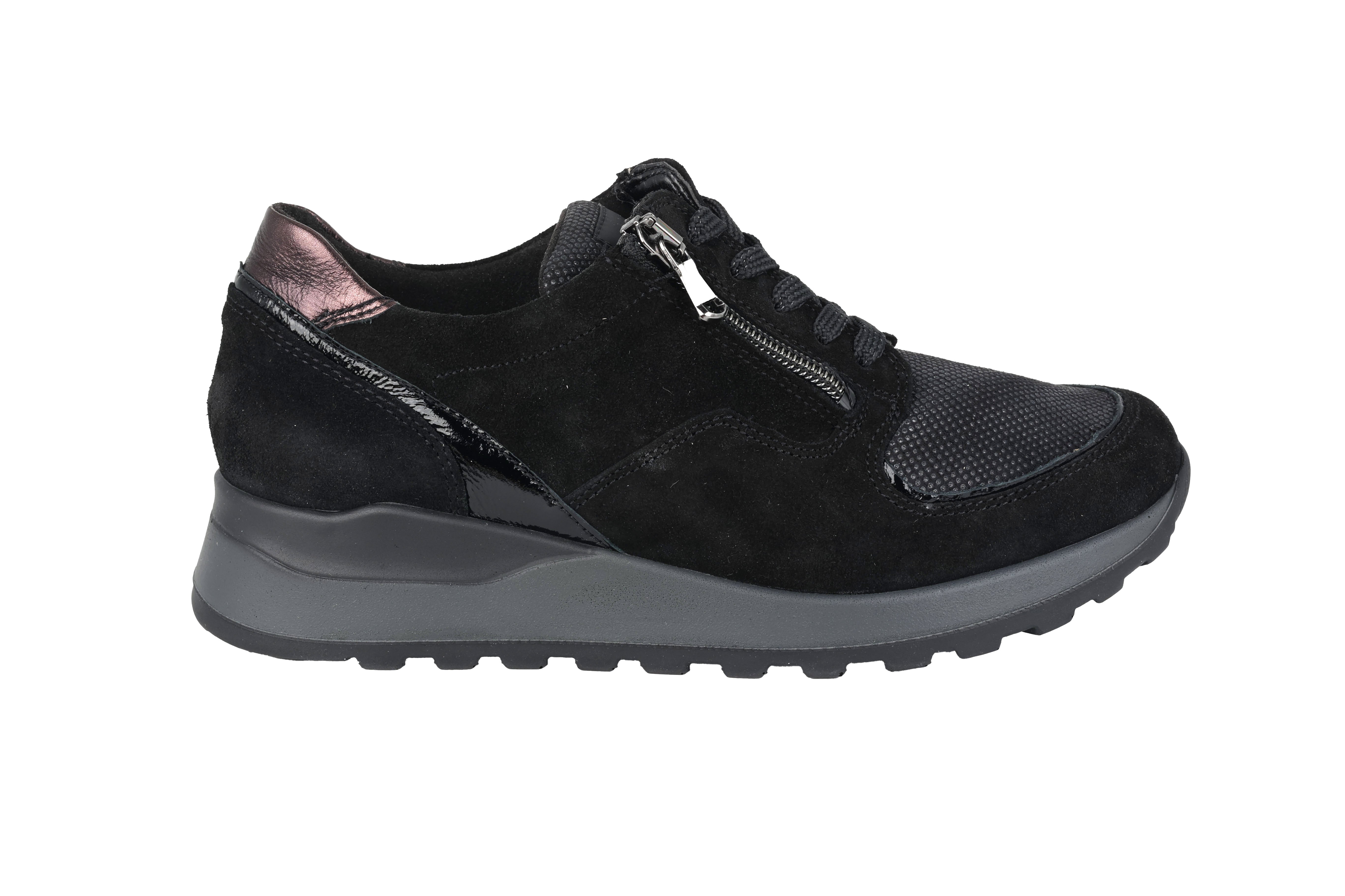 'Hiroko' women's wide fit (H) sneakers - black