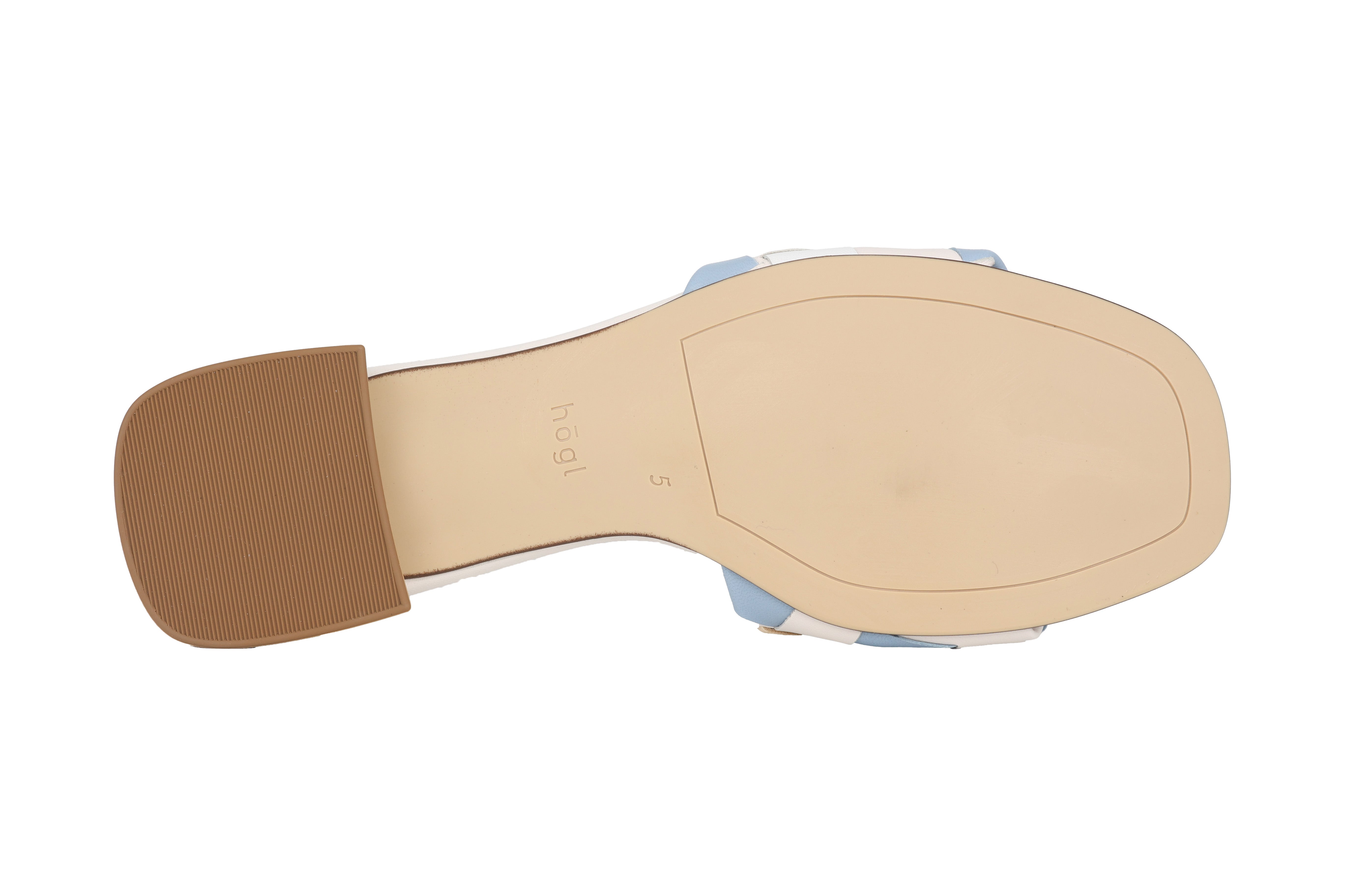 'Felina' women's mule sandal - white mix