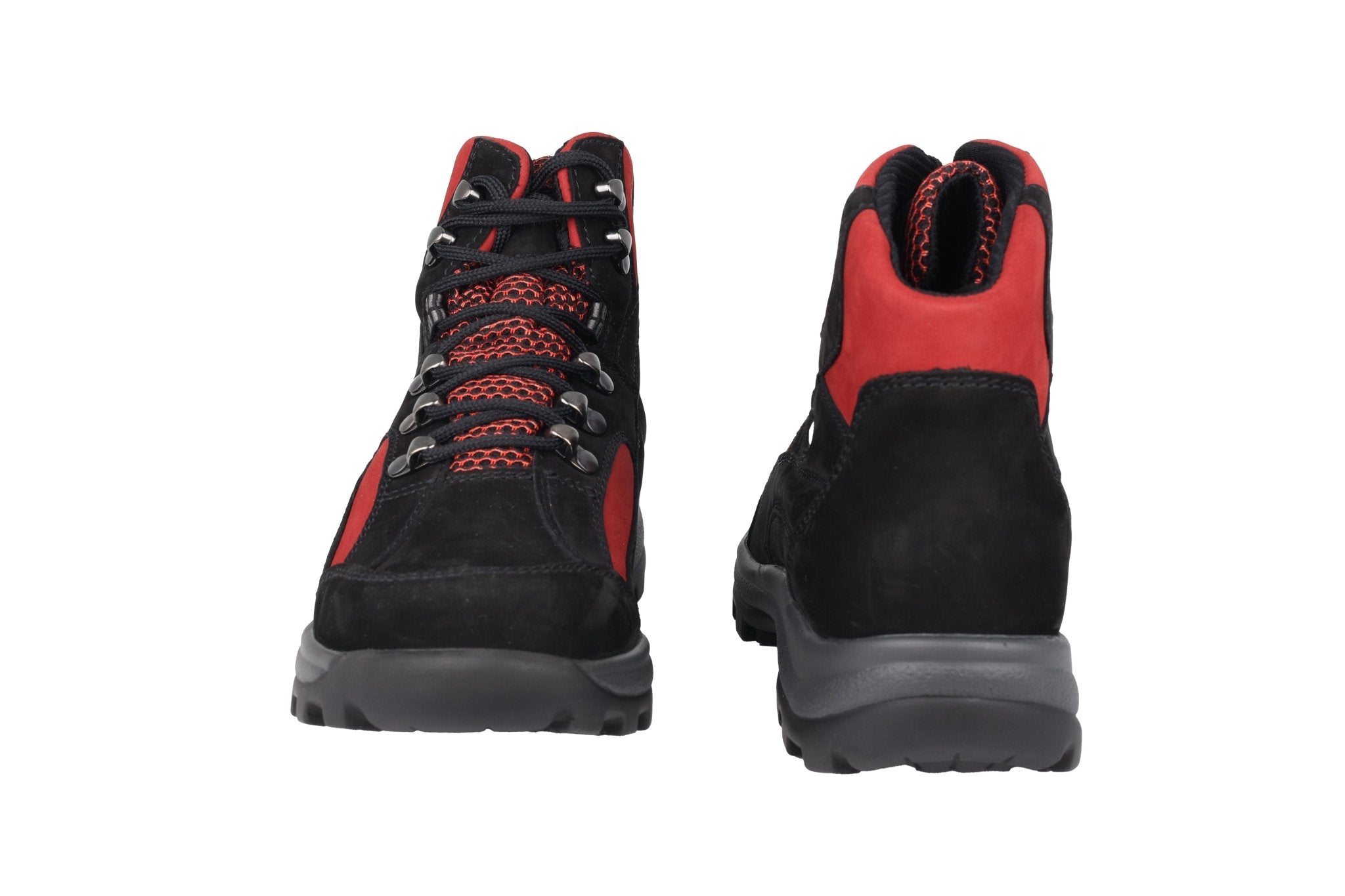 'Holly' women's wide fit (H) waterproof walking boot - black/red - Chaplinshoes'Holly' women's wide fit (H) waterproof walking boot - black/redWaldläufer