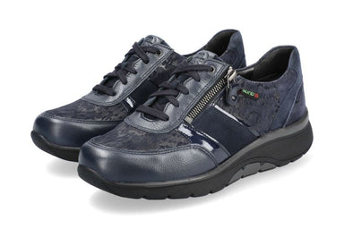 'Izae' damessneaker met brede pasvorm (H) - blauw - Chaplinshoes'Izae' lopende rollende damessneaker met brede pasvorm (H) - blauwMephisto