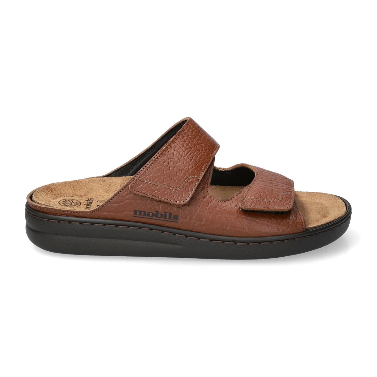 'James' sandal med ergonomisk bred passform (H) för män - ökenbrun