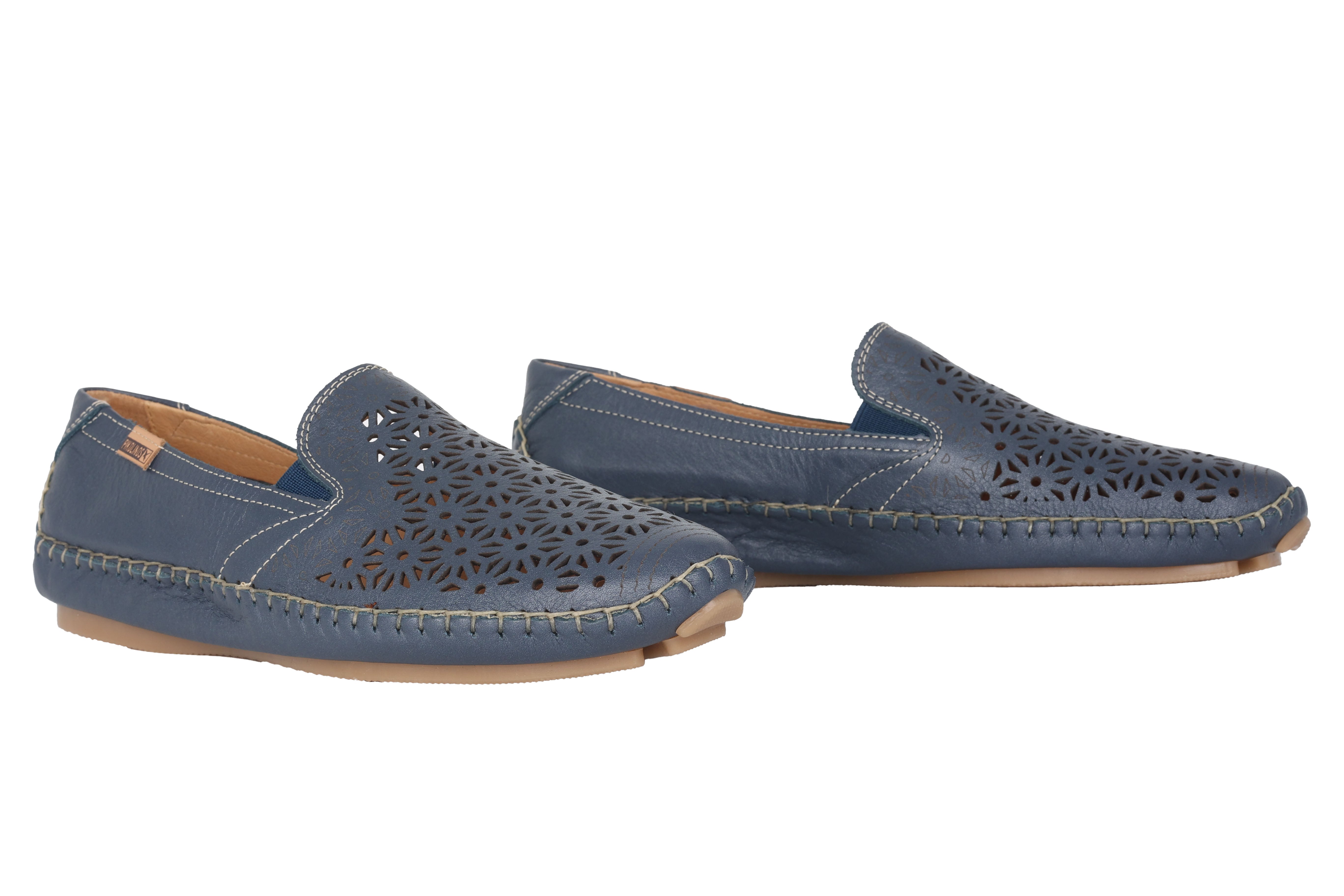 'Jerez' women's perforated summer loafer - blue