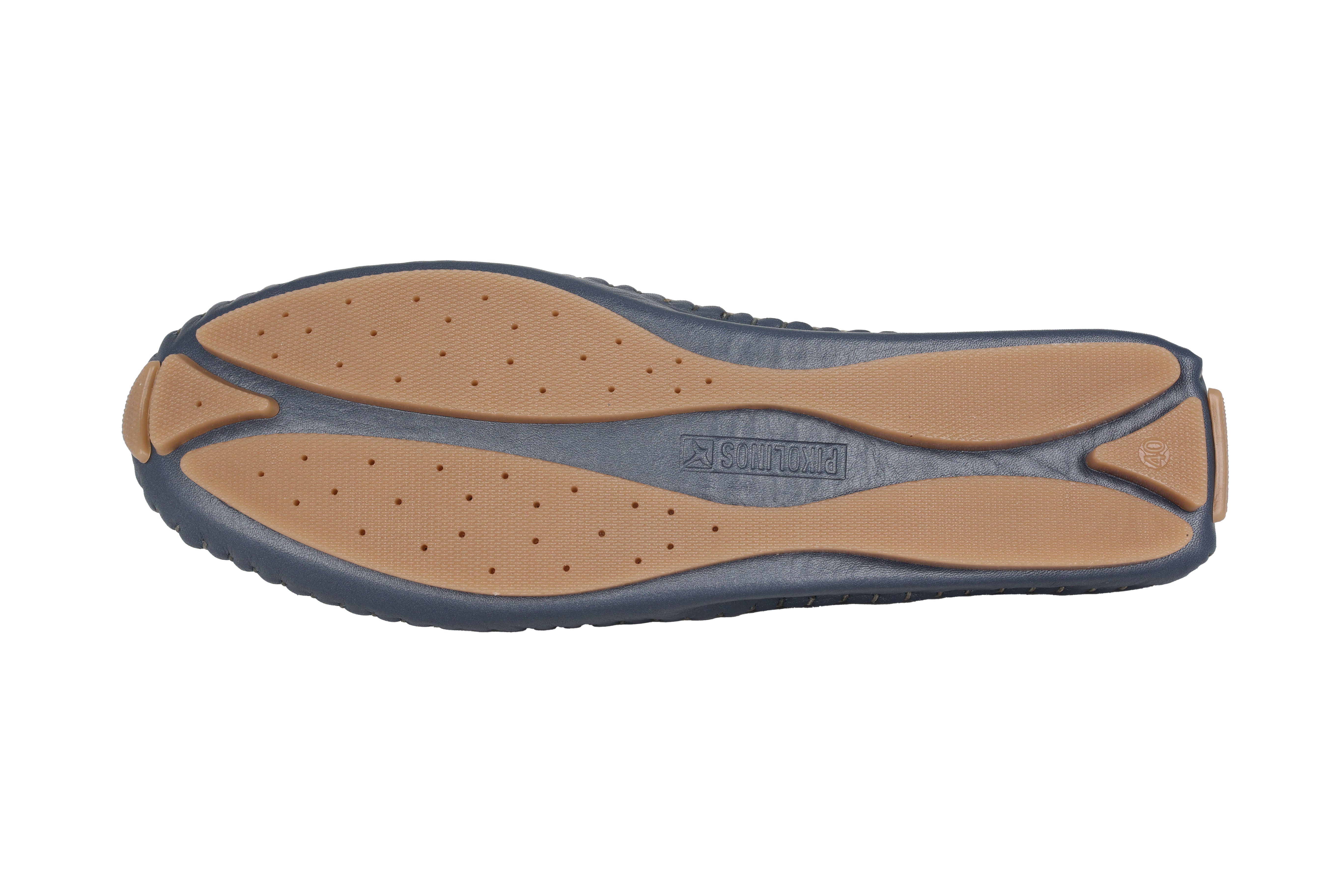 'Jerez' women's perforated summer loafer - blue